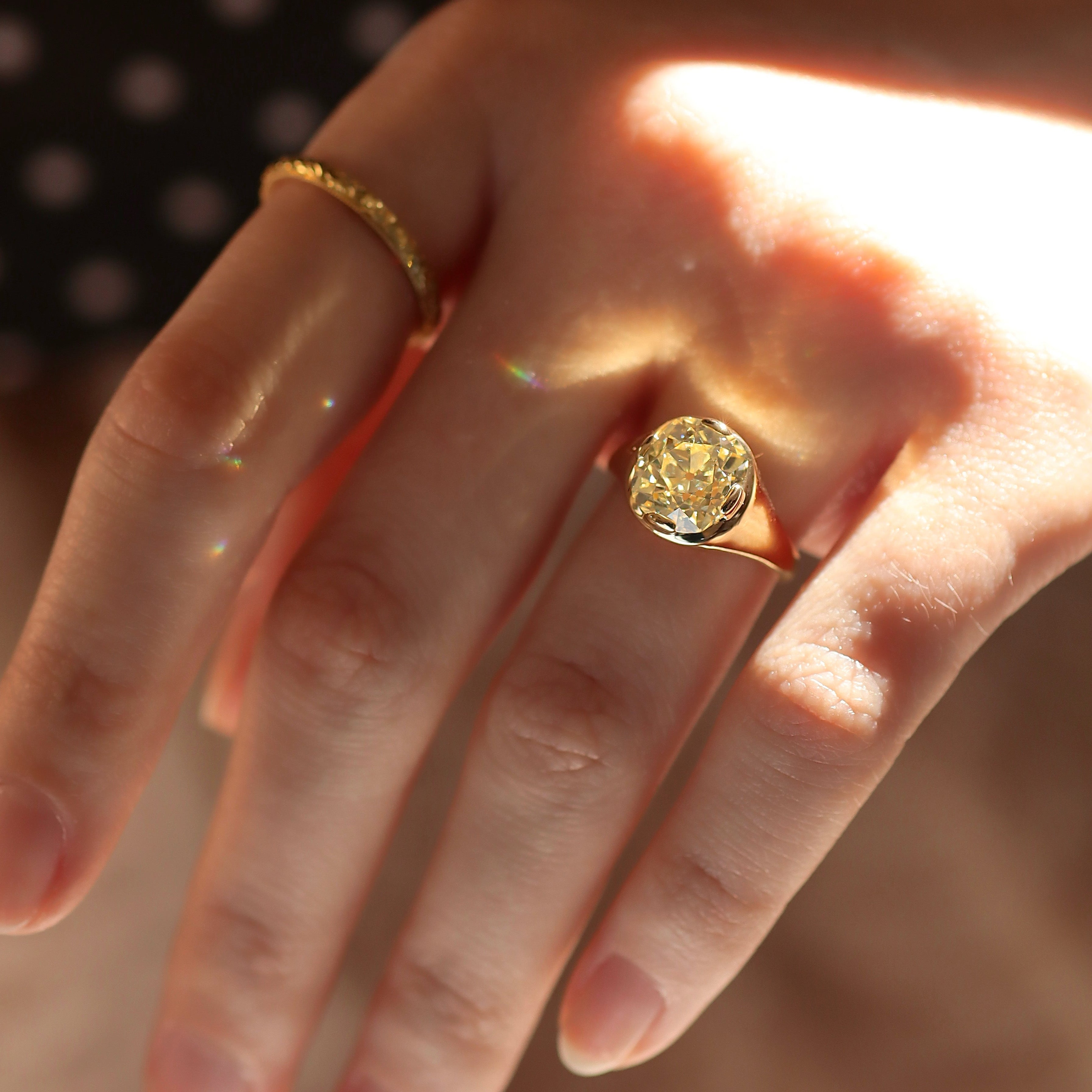 AB MADE diamond engagement ring