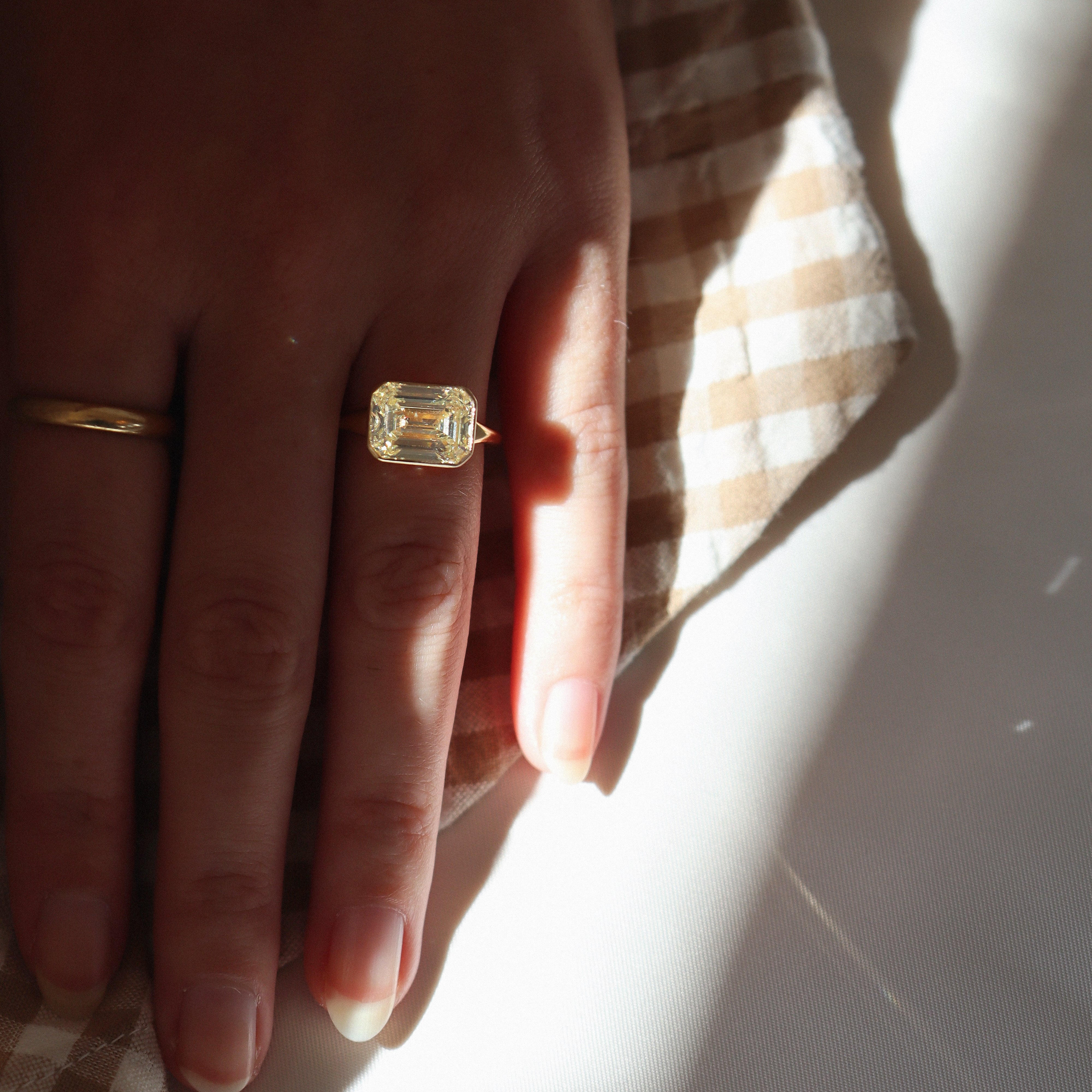 AB MADE diamond engagement ring