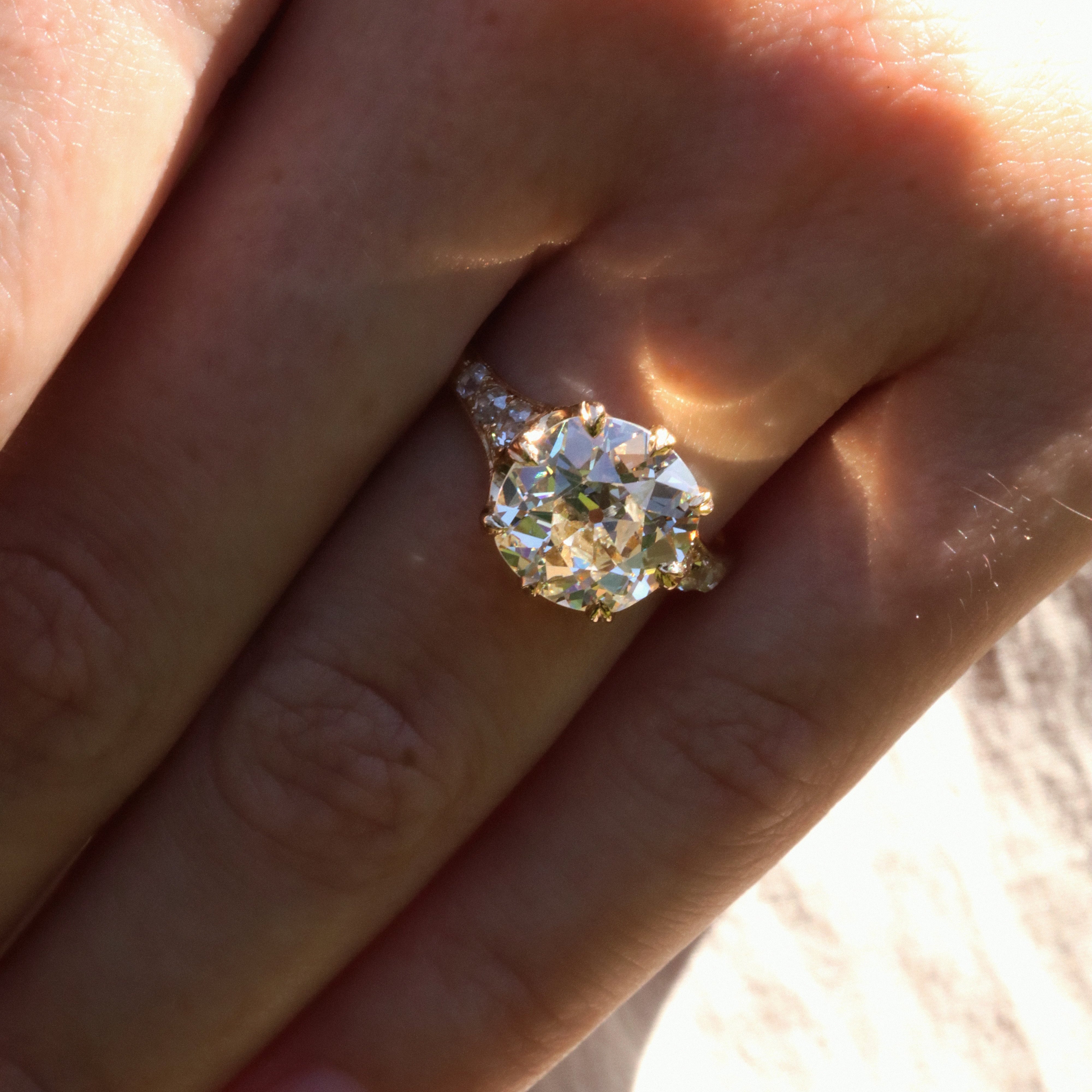 AB MADE diamond engagement ring