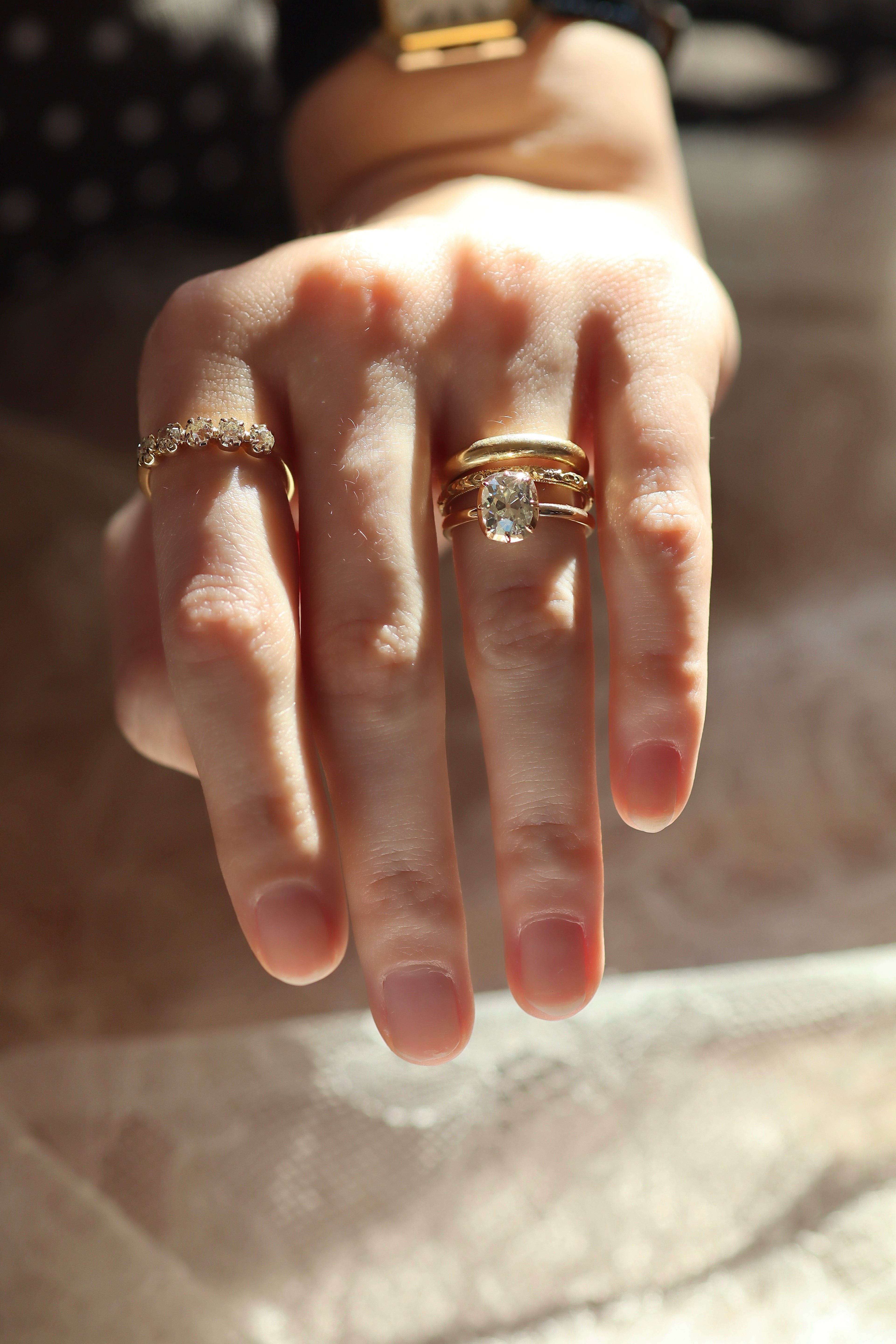 one-of-a-kind vintage Ringss by Andria Barbone 