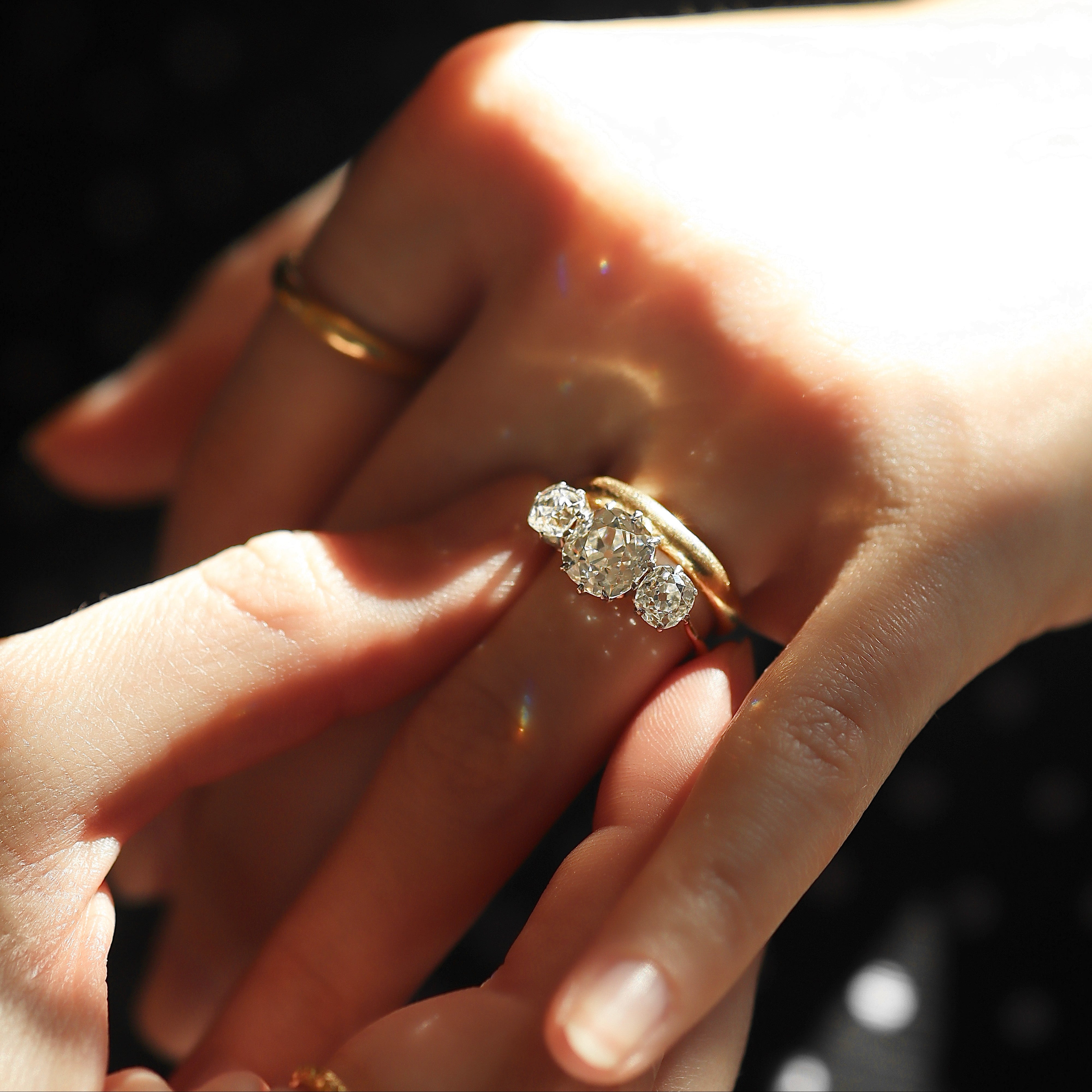 ANTIQUE diamond engagement ring