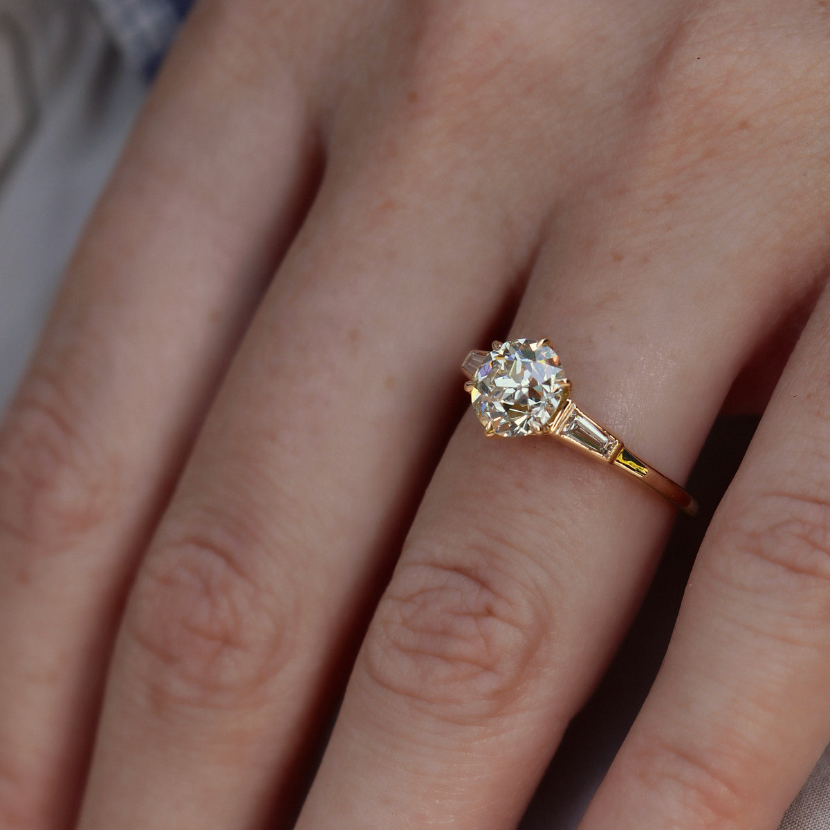AB MADE diamond engagement ring