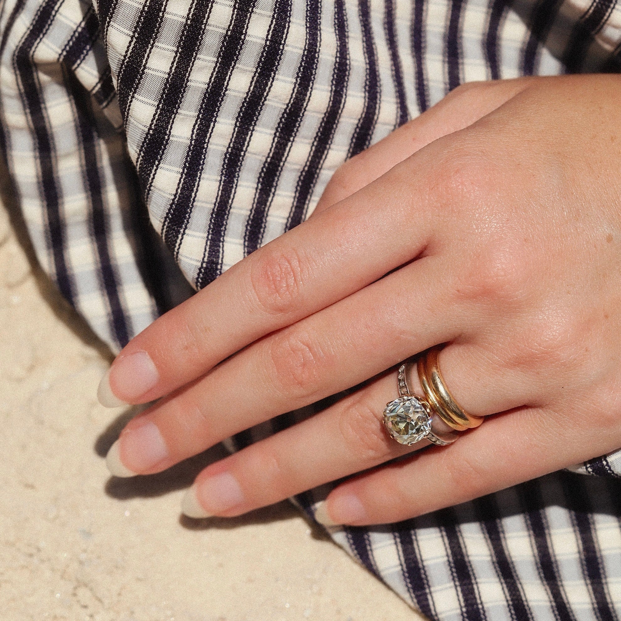 ANTIQUE diamond engagement ring