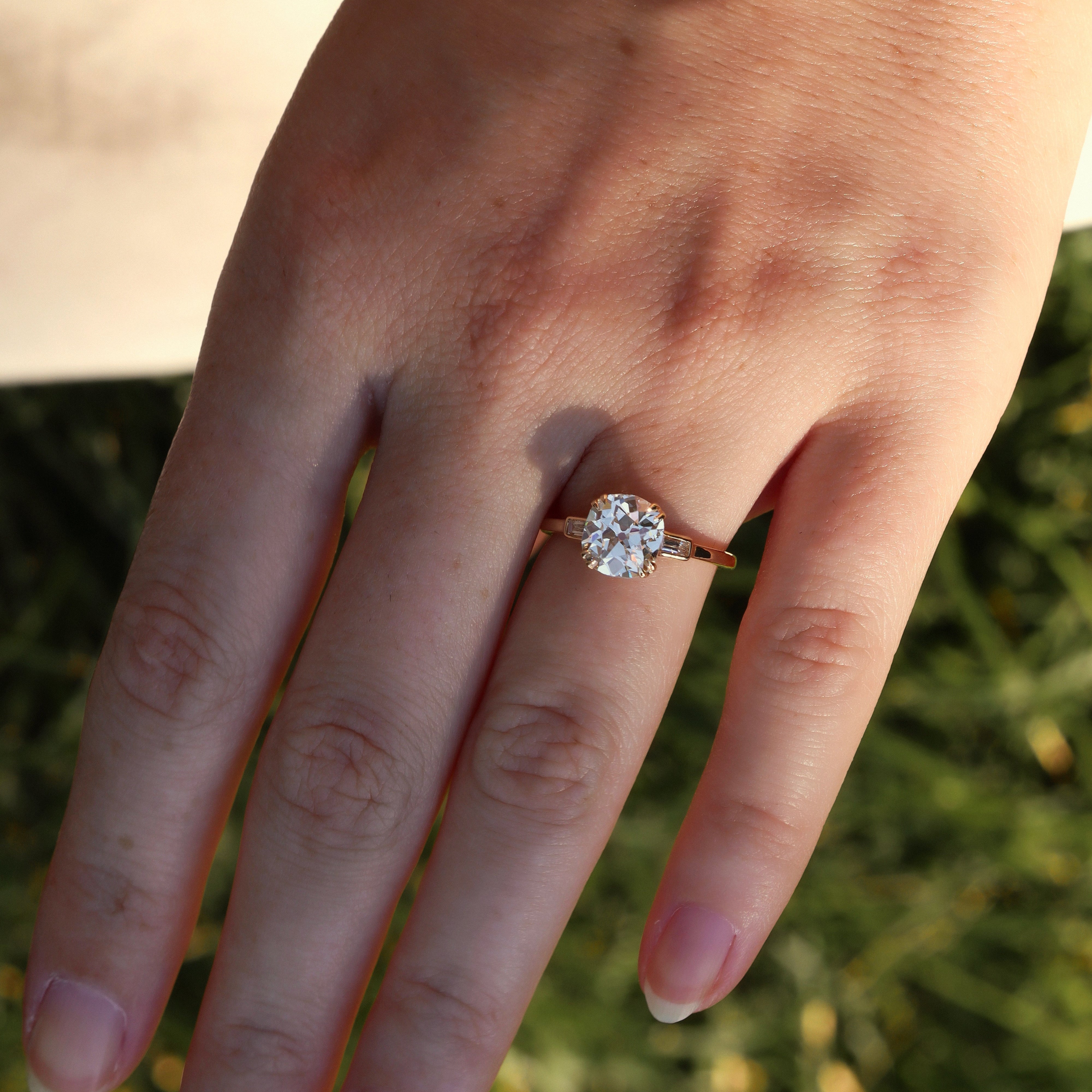 AB MADE diamond engagement ring