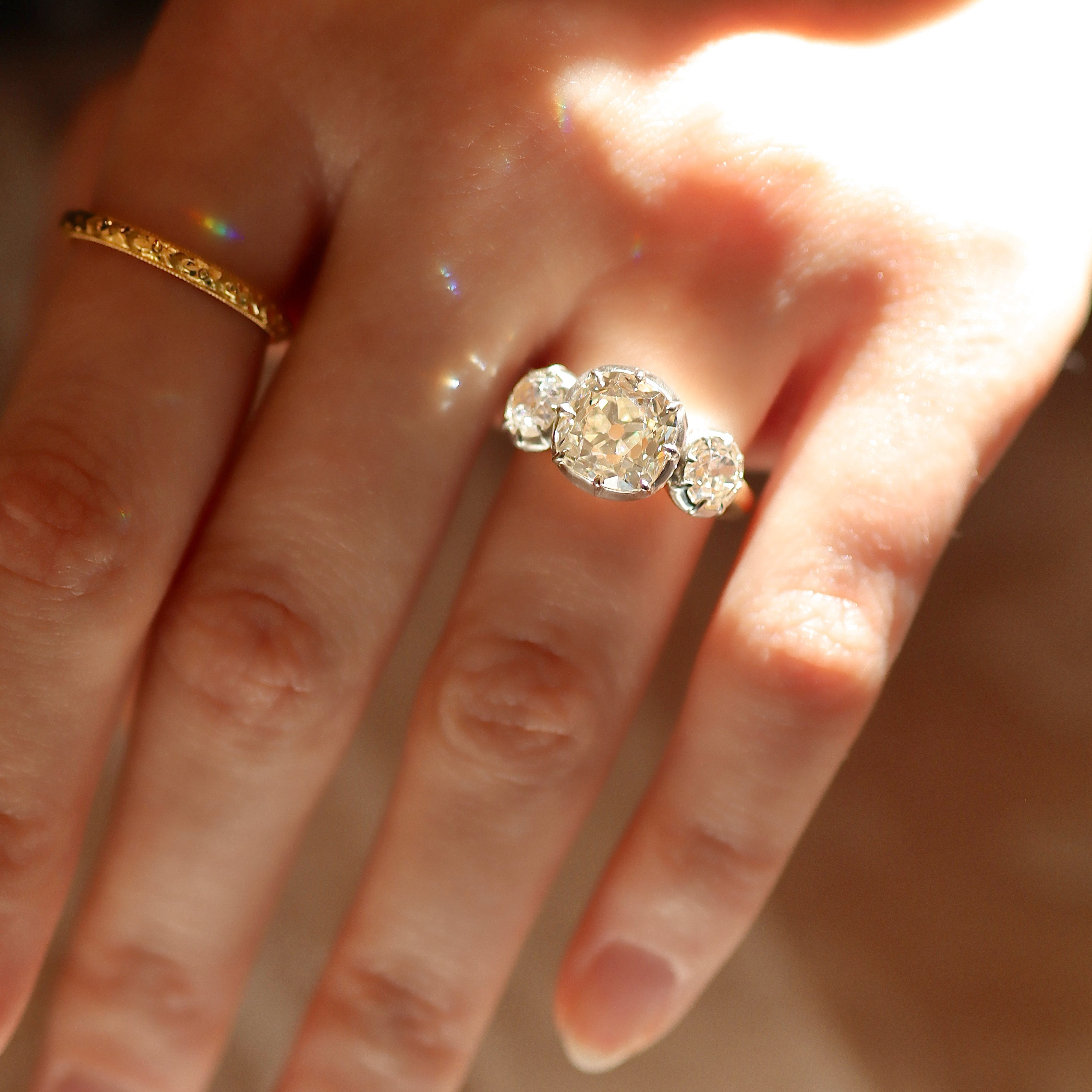 AB MADE diamond engagement ring