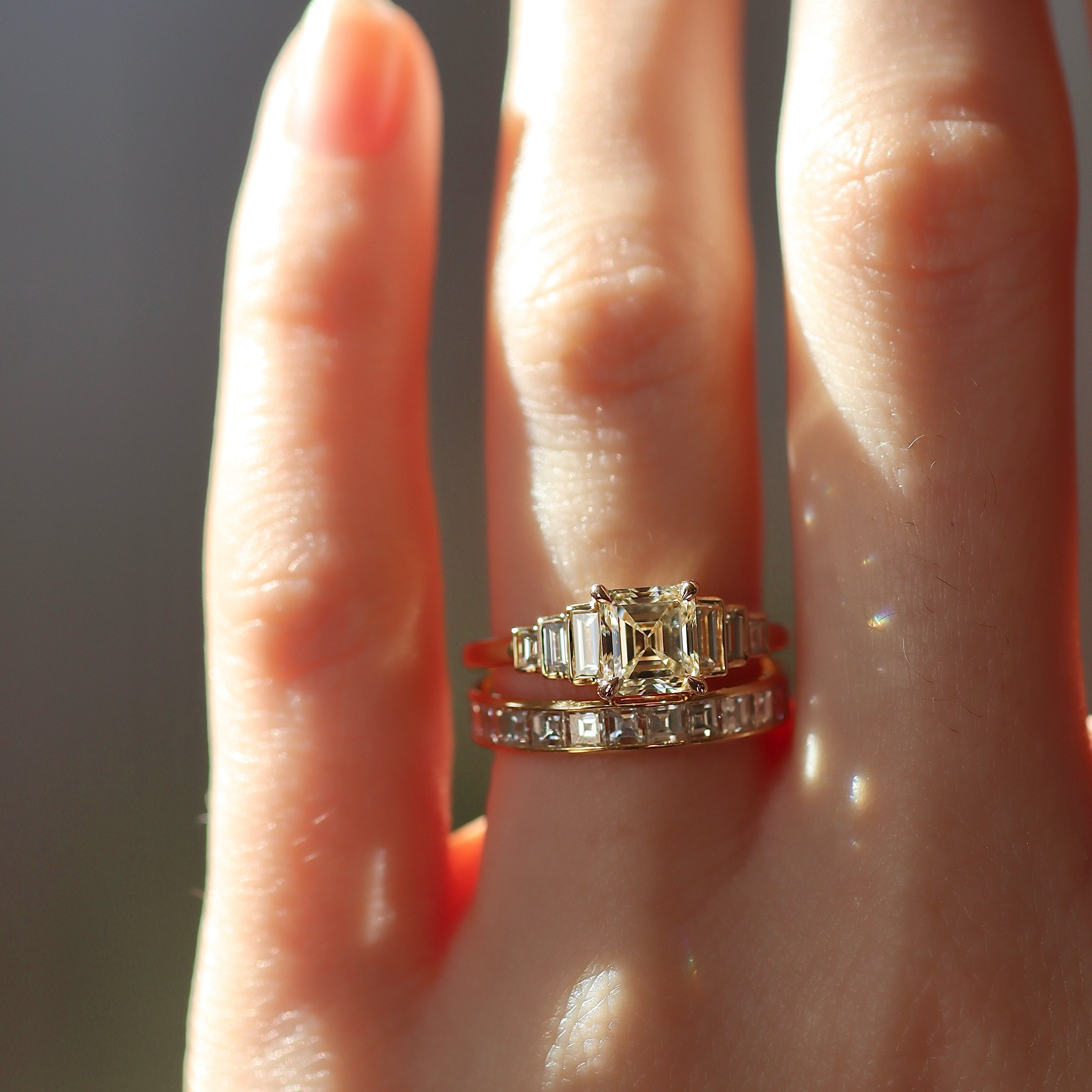 AB MADE diamond engagement ring