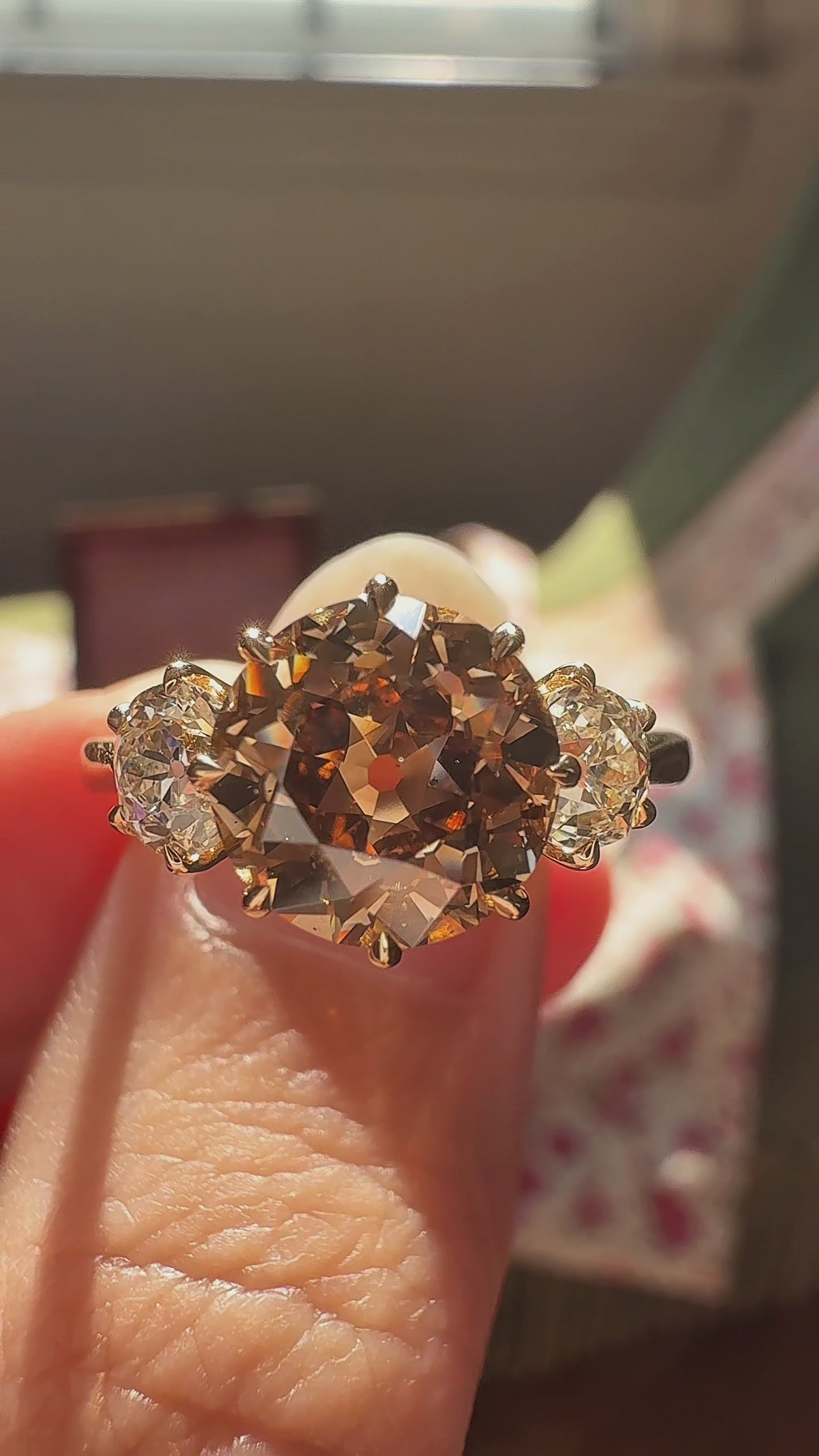 Old European cut diamond Rings