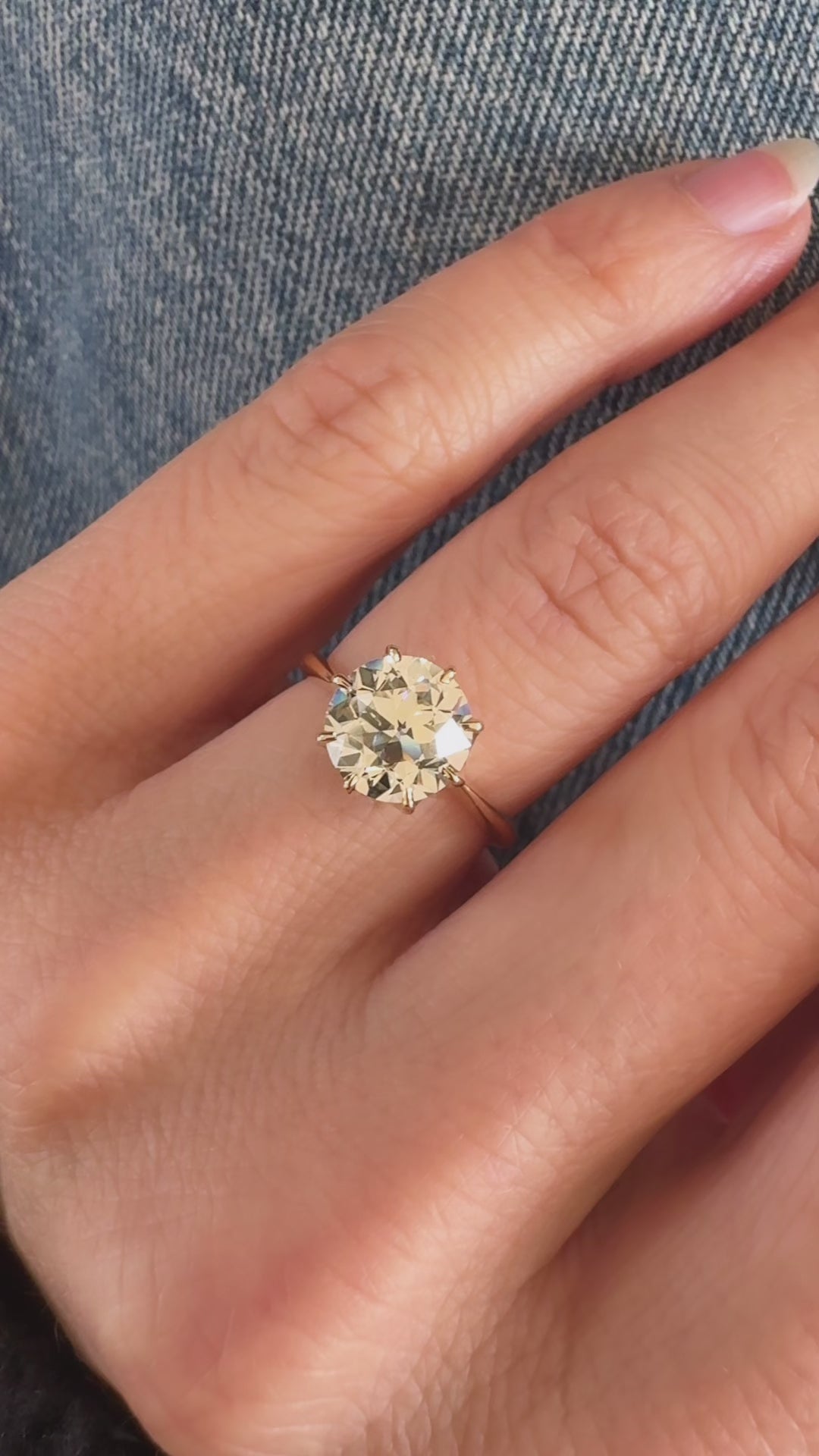  videos and images of vintage Rings-Transitional cut diamond Rings