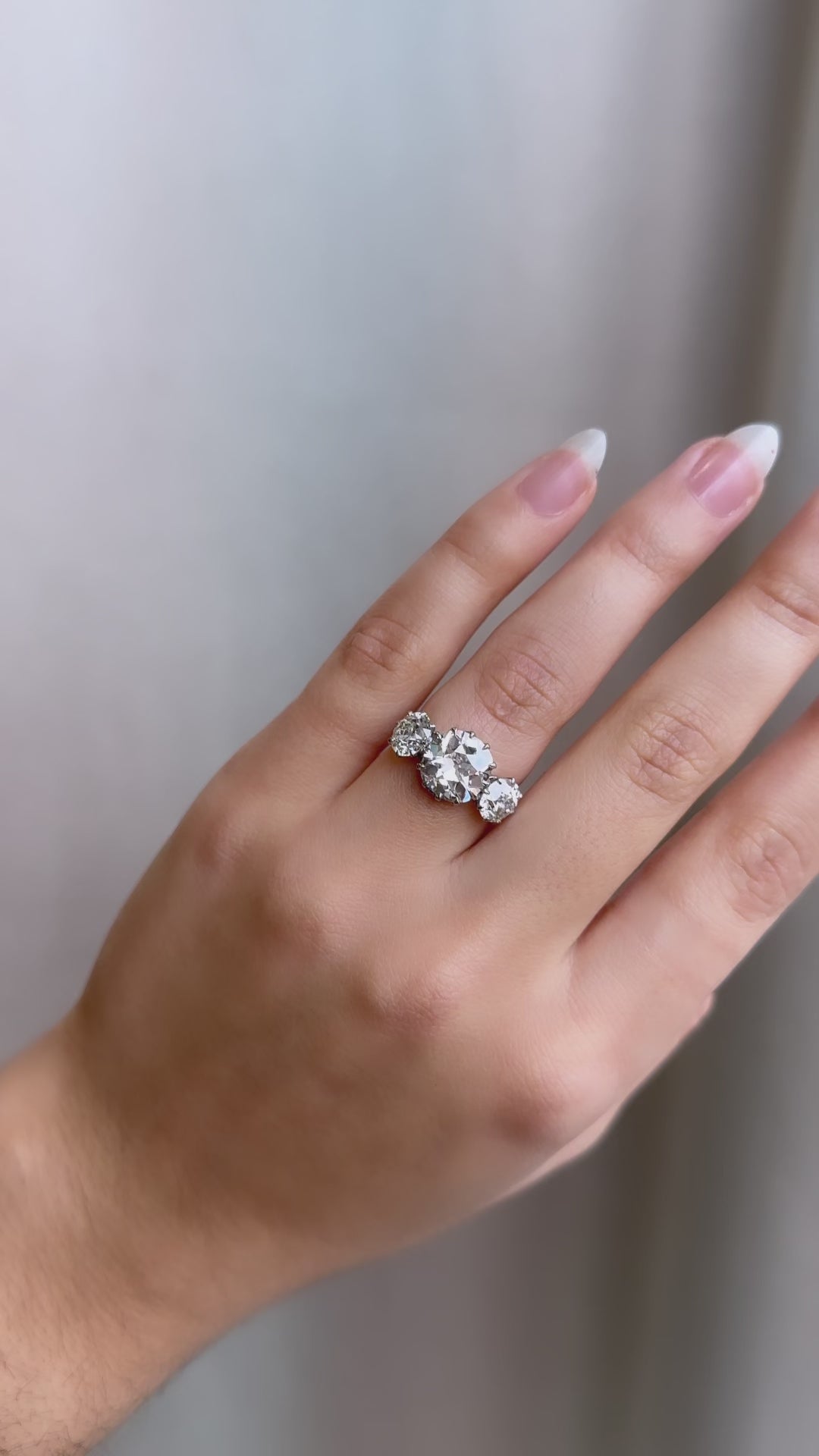 j-k-l color, vs clarity diamond in platinum setting