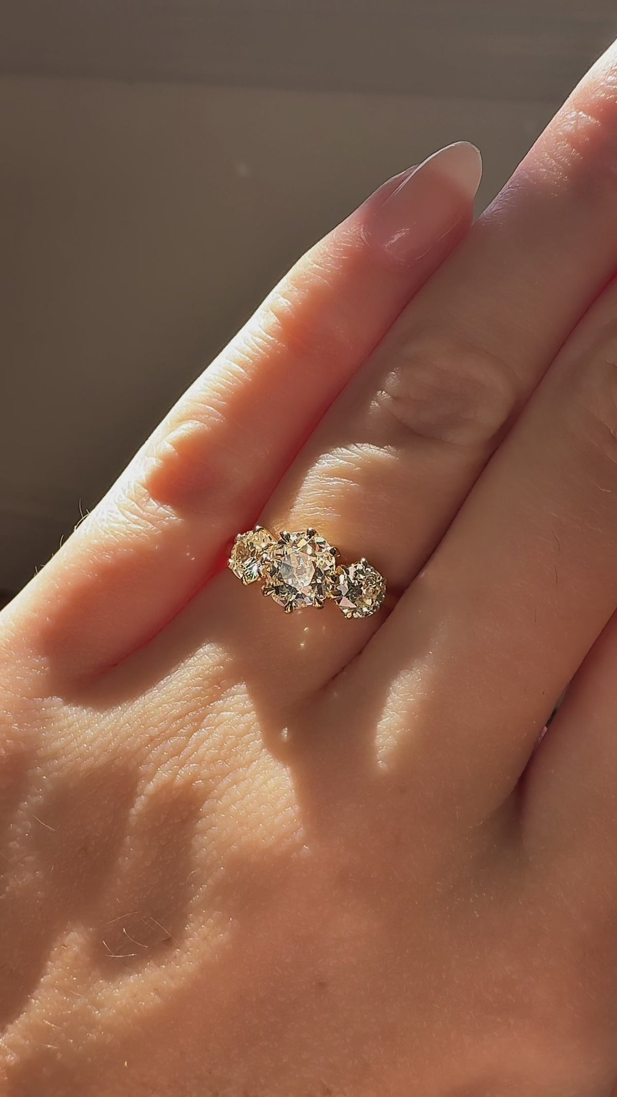  videos and images of vintage Engagement Rings-Old Mine cut diamond Engagement Rings