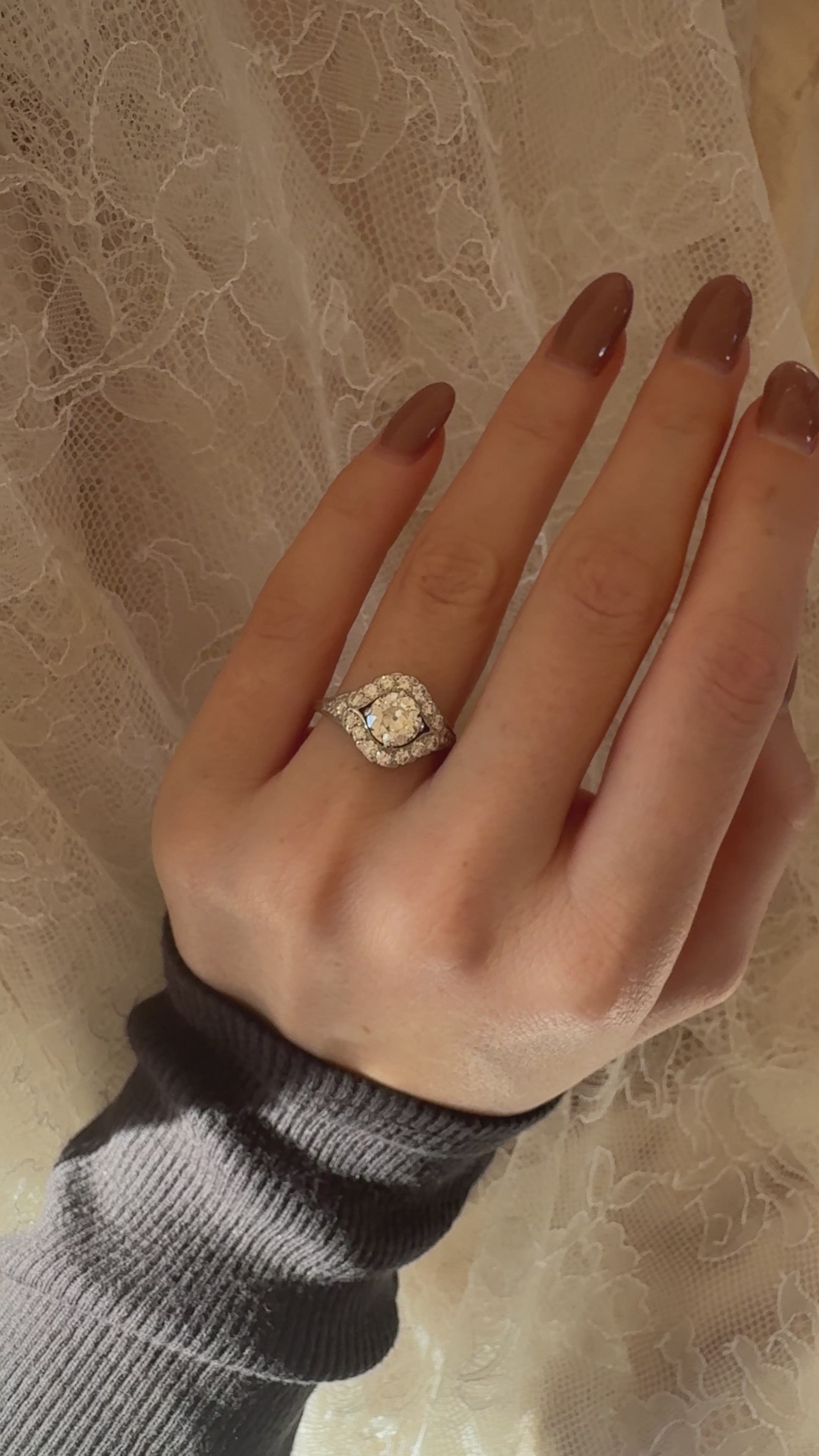 Old European cut diamond Rings