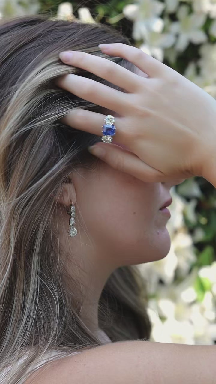 Old European cut diamond Earrings
