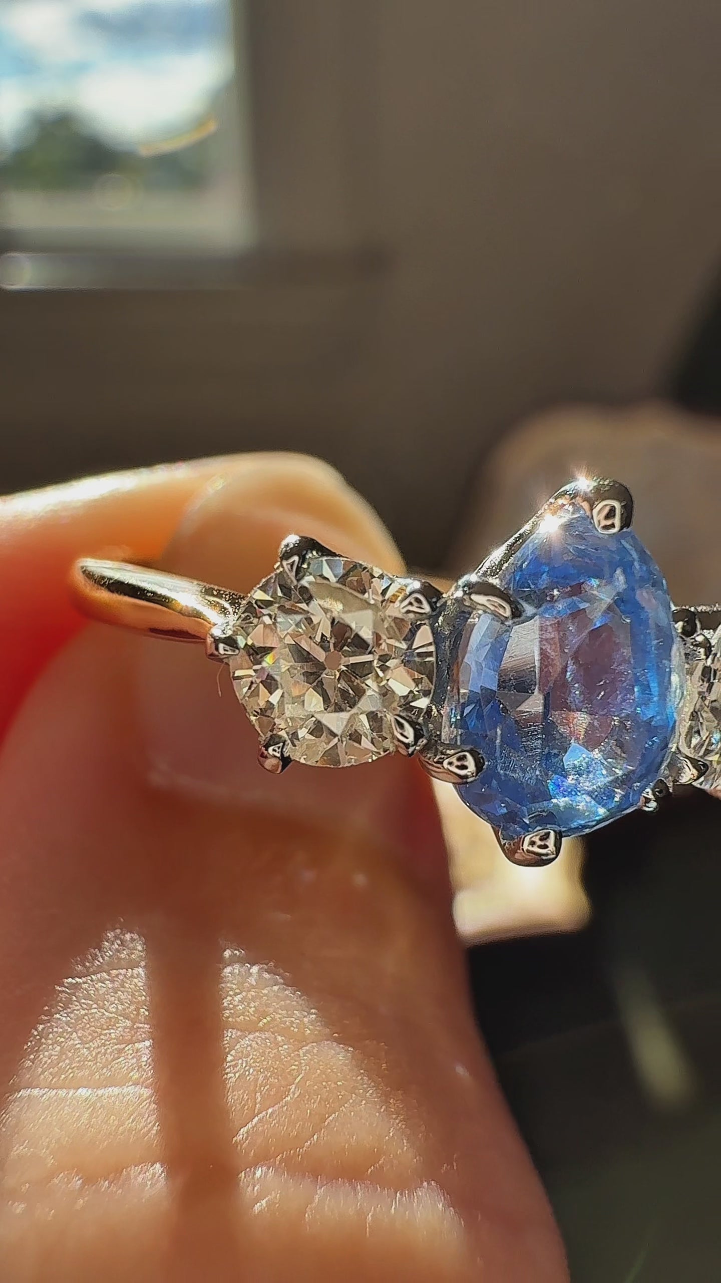 Old European cut diamond Engagement Rings