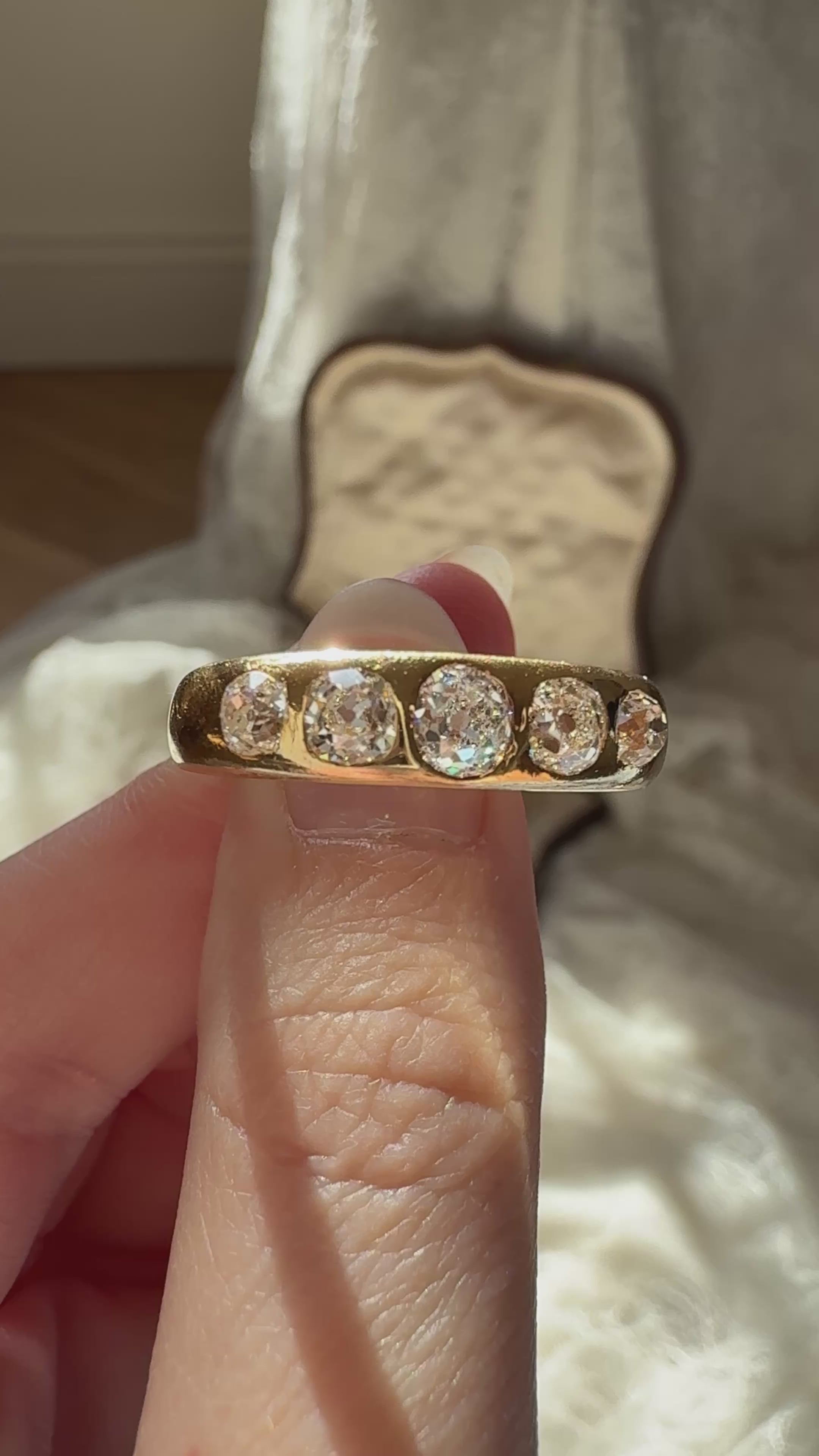  videos and images of vintage Rings-Old Mine cut Rings