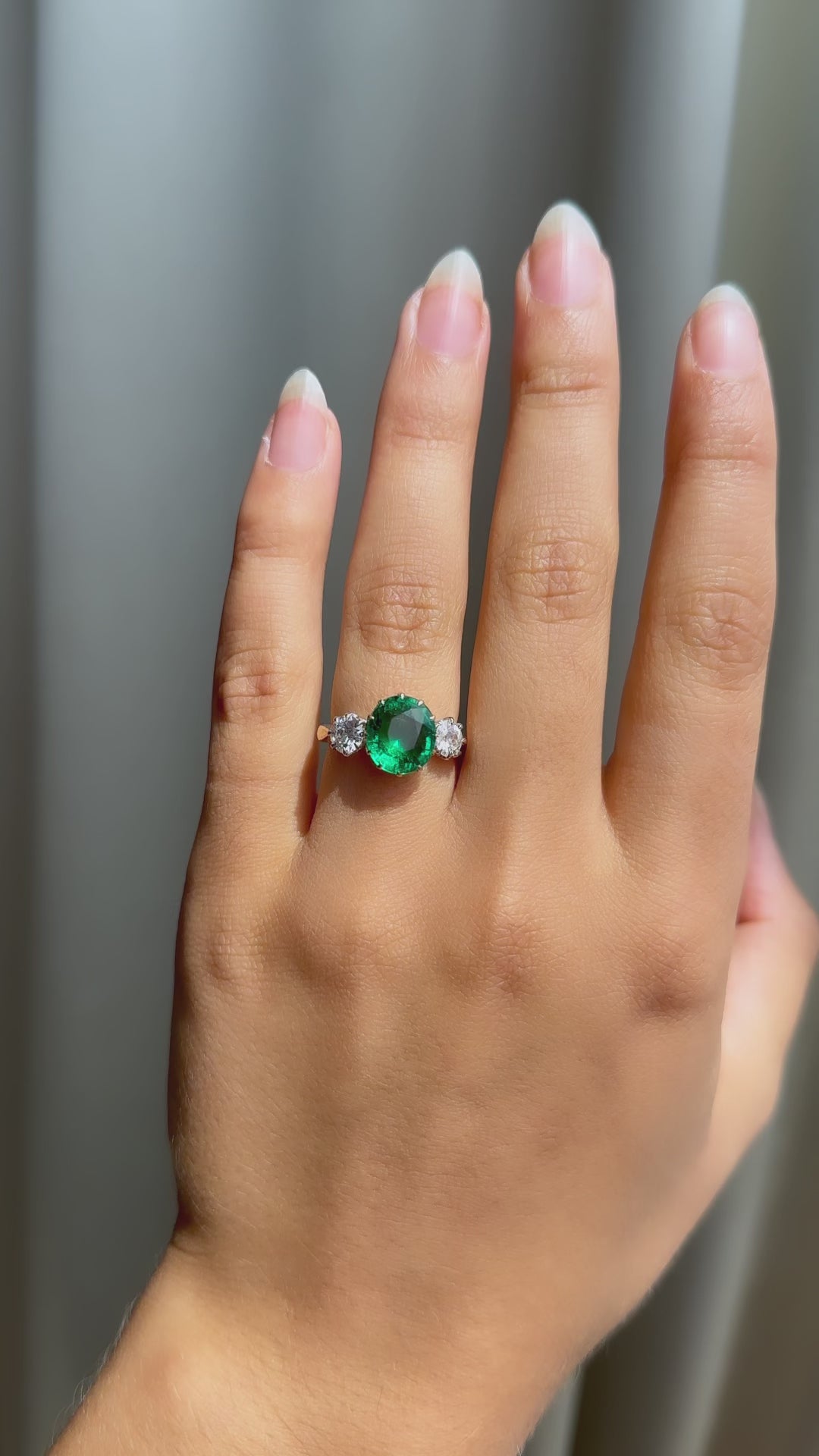 diamond in two-tone setting