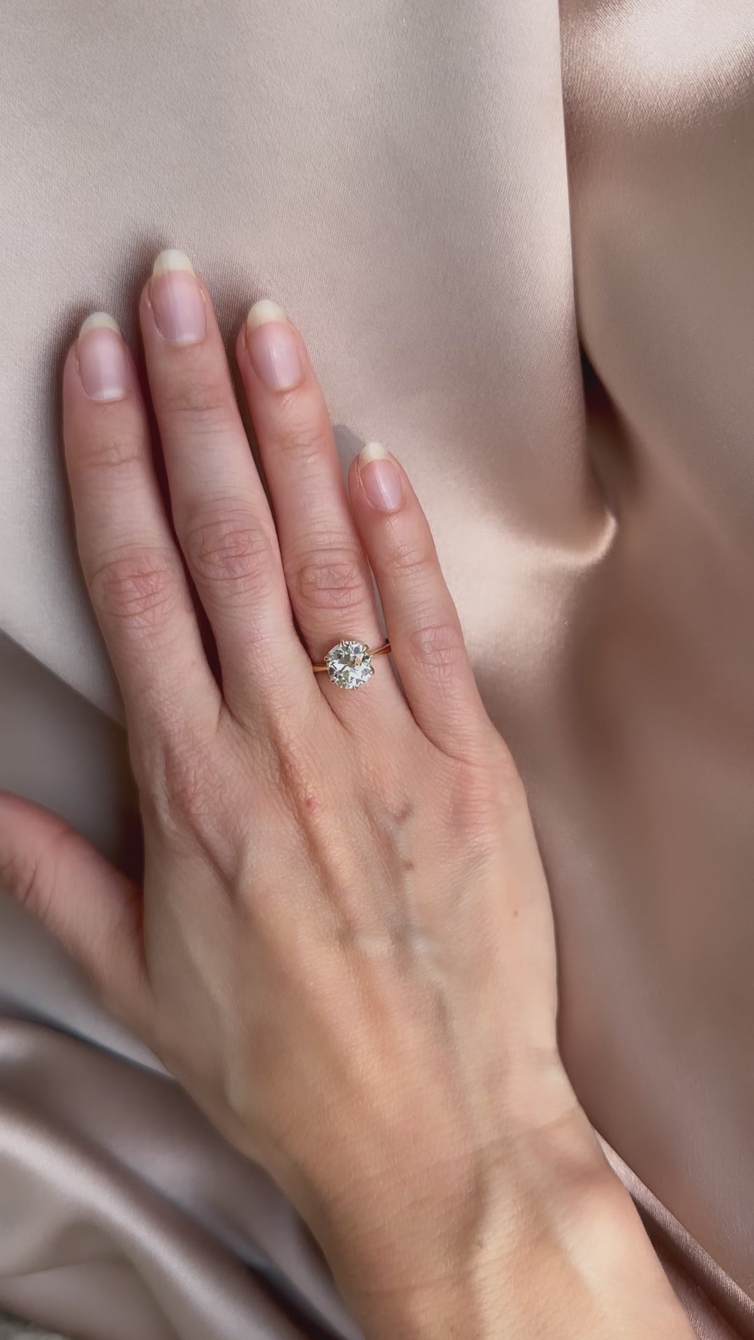 j-k-l color, vs clarity diamond in yellow gold setting