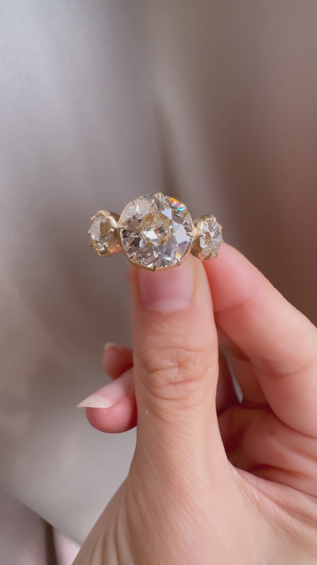 Old European cut diamond 