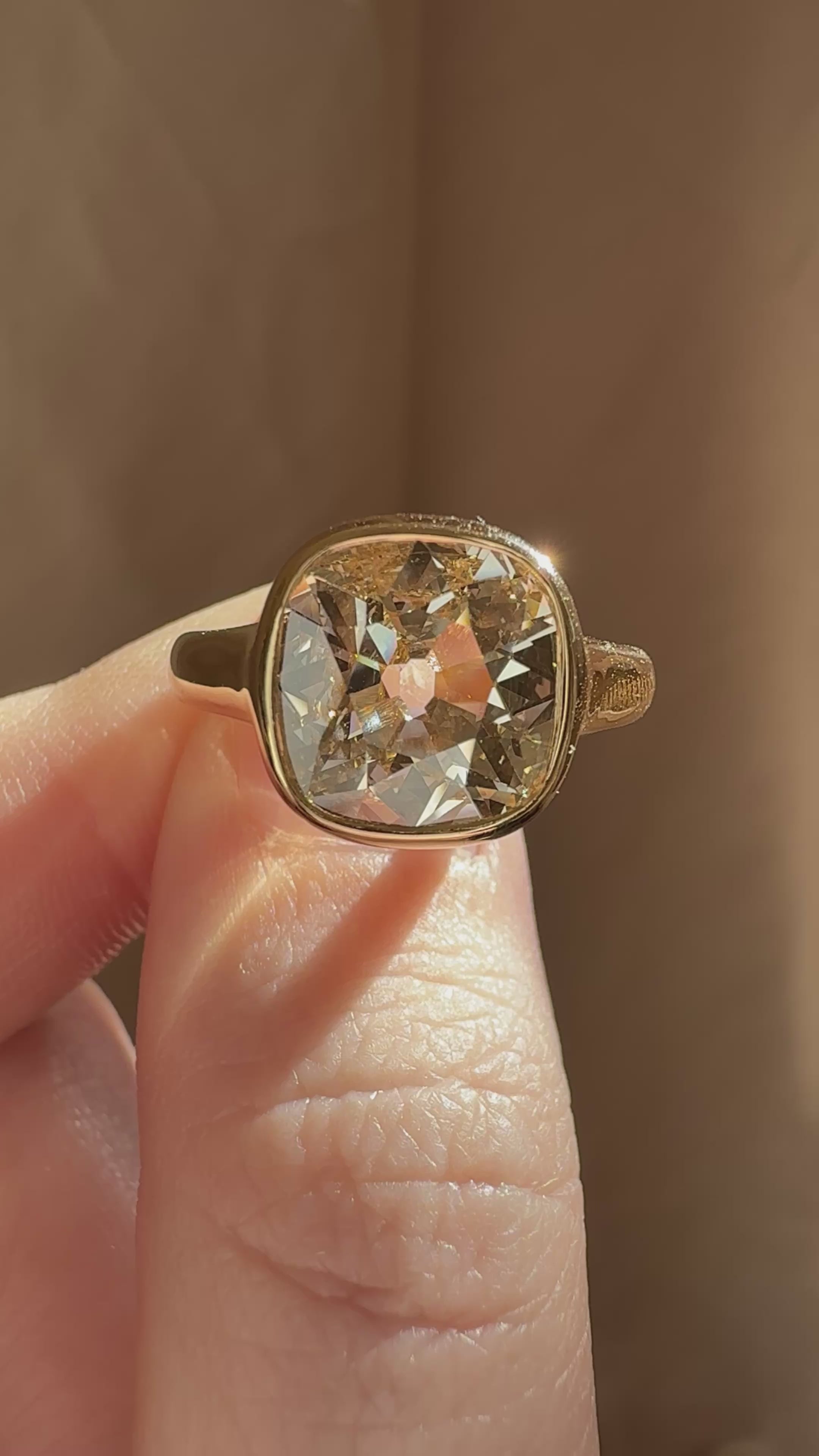 Old Mine cut diamond Rings