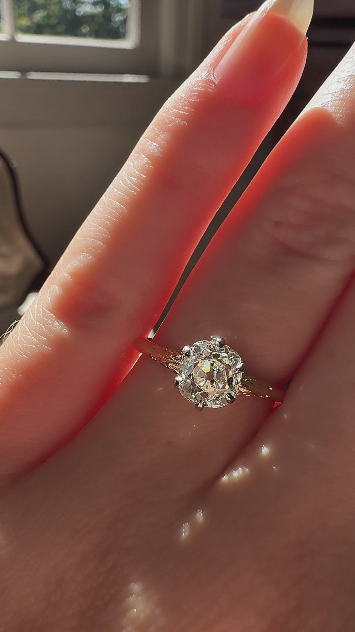 Old Mine cut diamond Engagement Rings