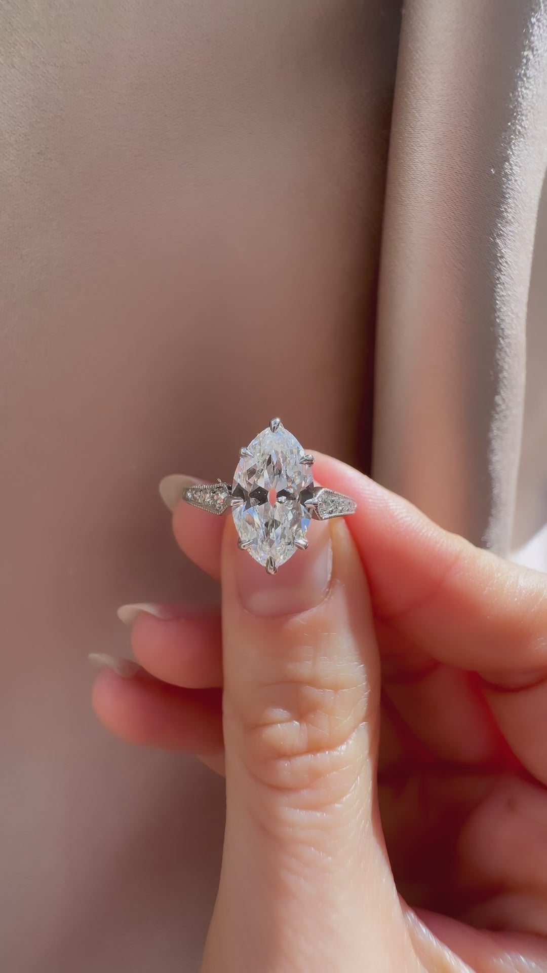 Marquise/Oval cut diamond 