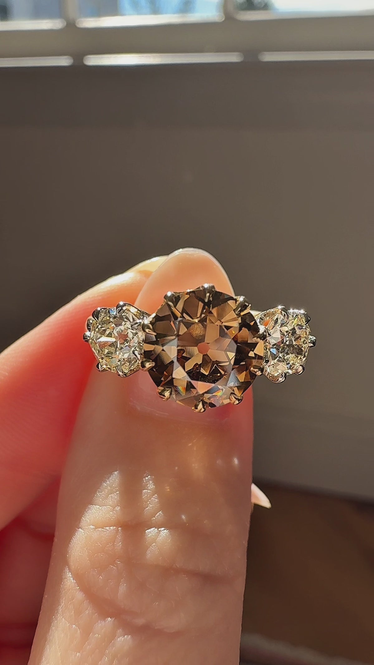 Old European cut diamond Engagement Rings
