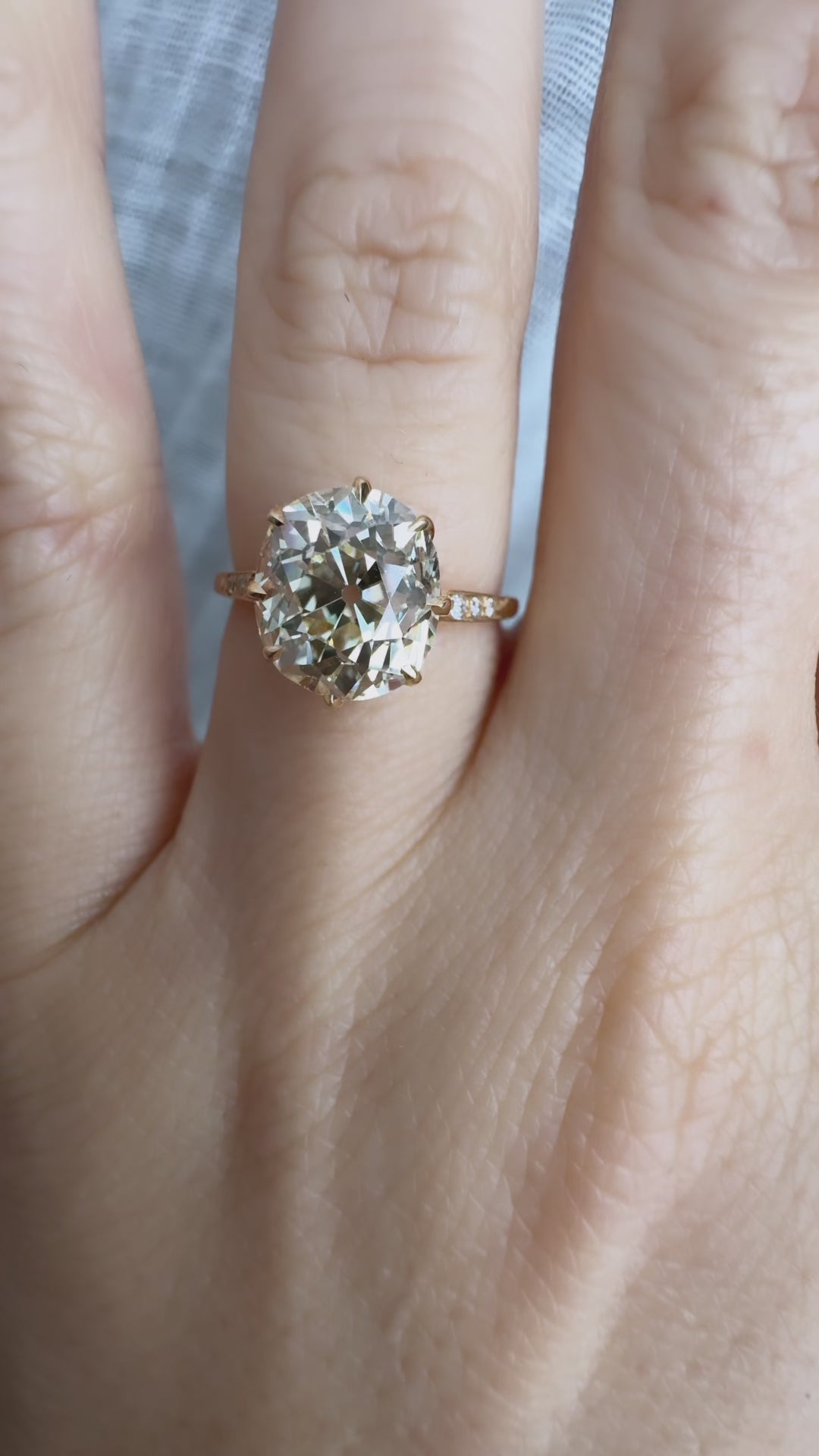  videos and images of vintage -Old Mine cut diamond 