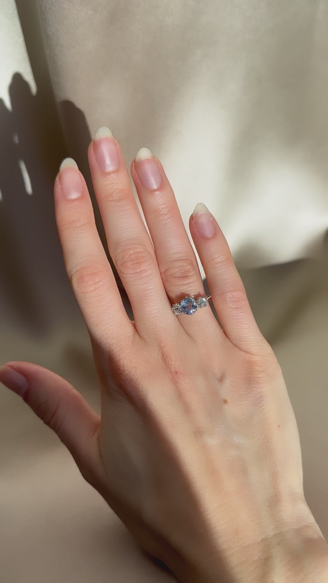 diamond in platinum setting