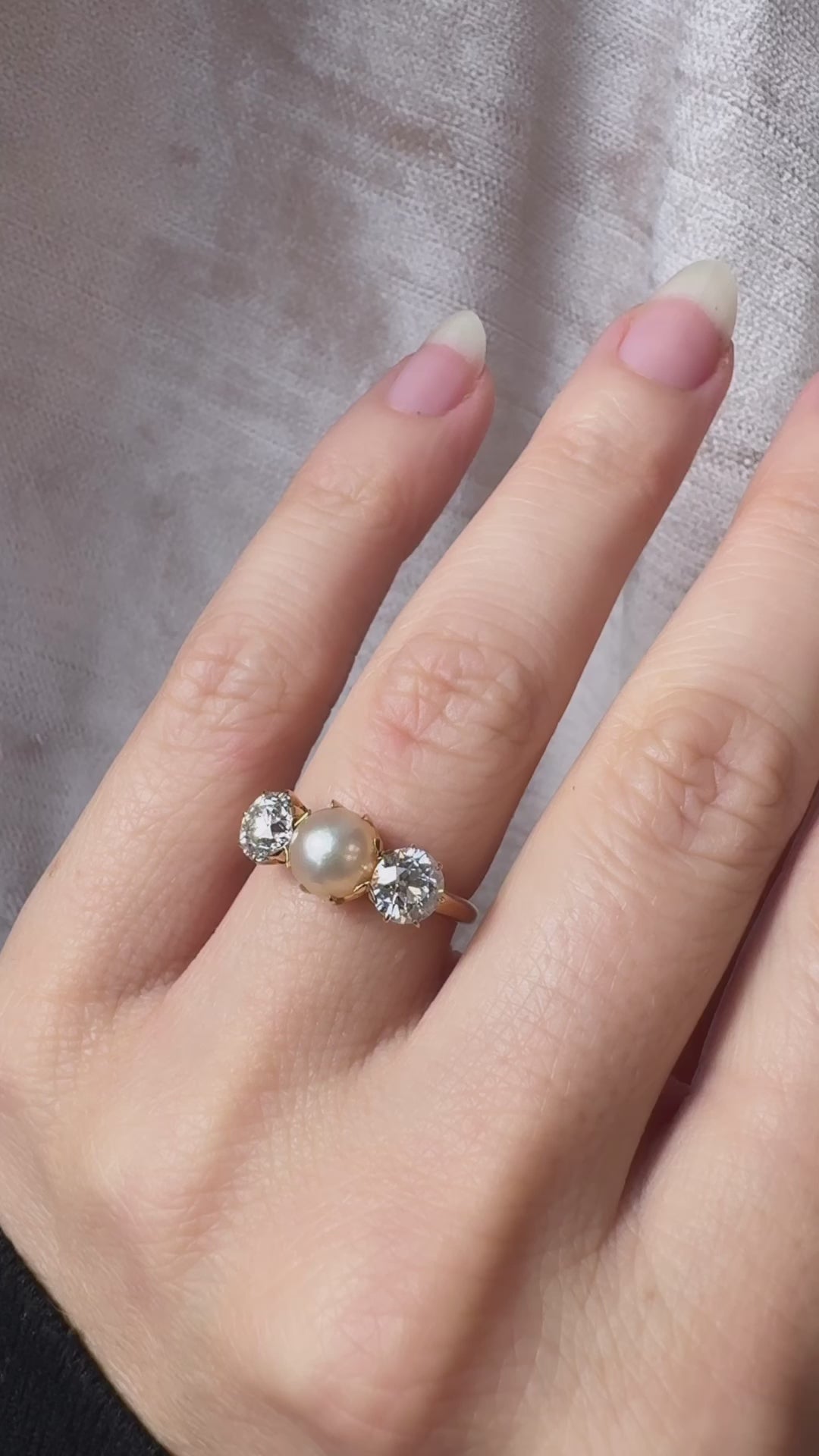 Three-stone diamond Rings