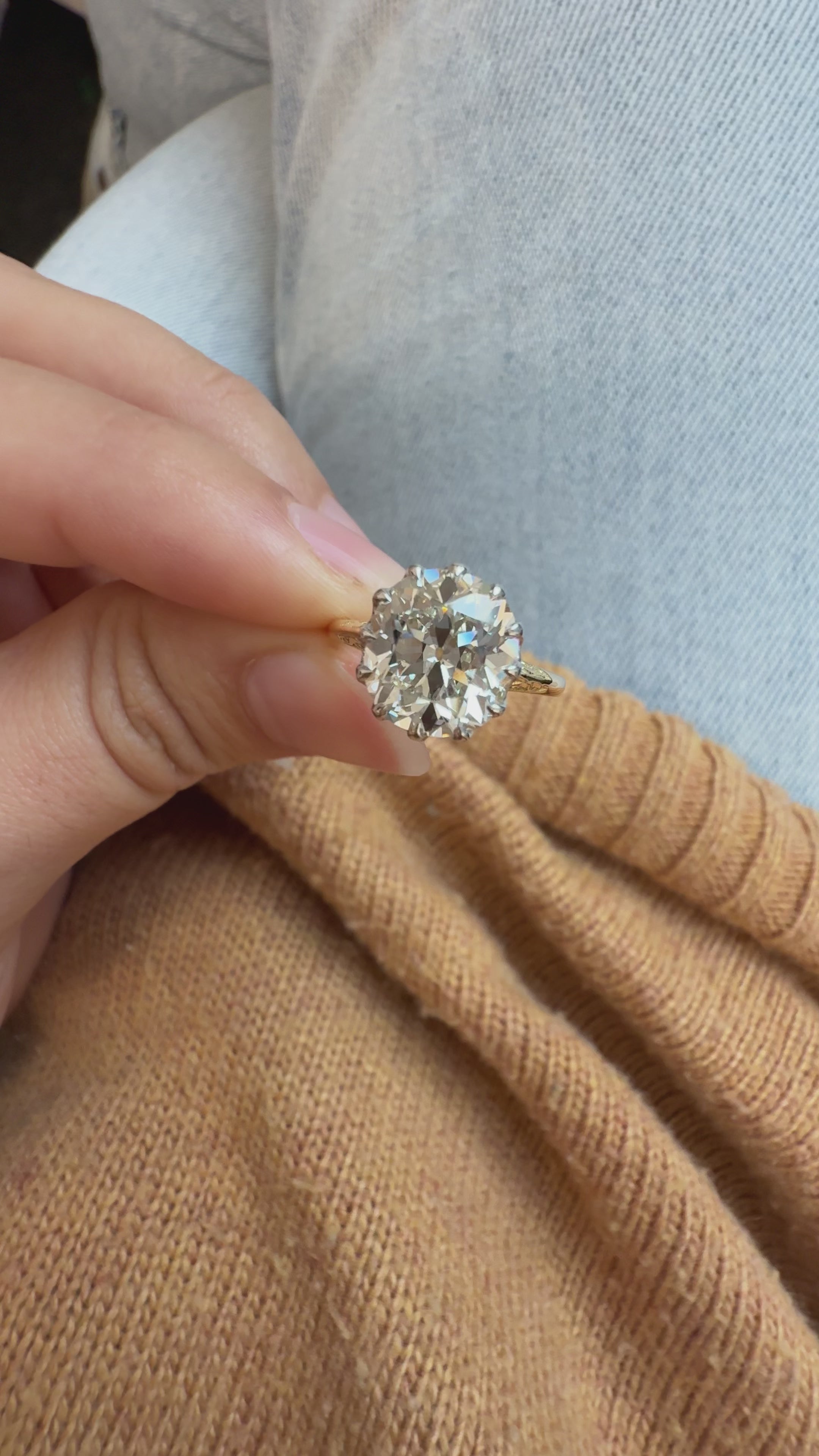 Old Mine cut diamond Rings