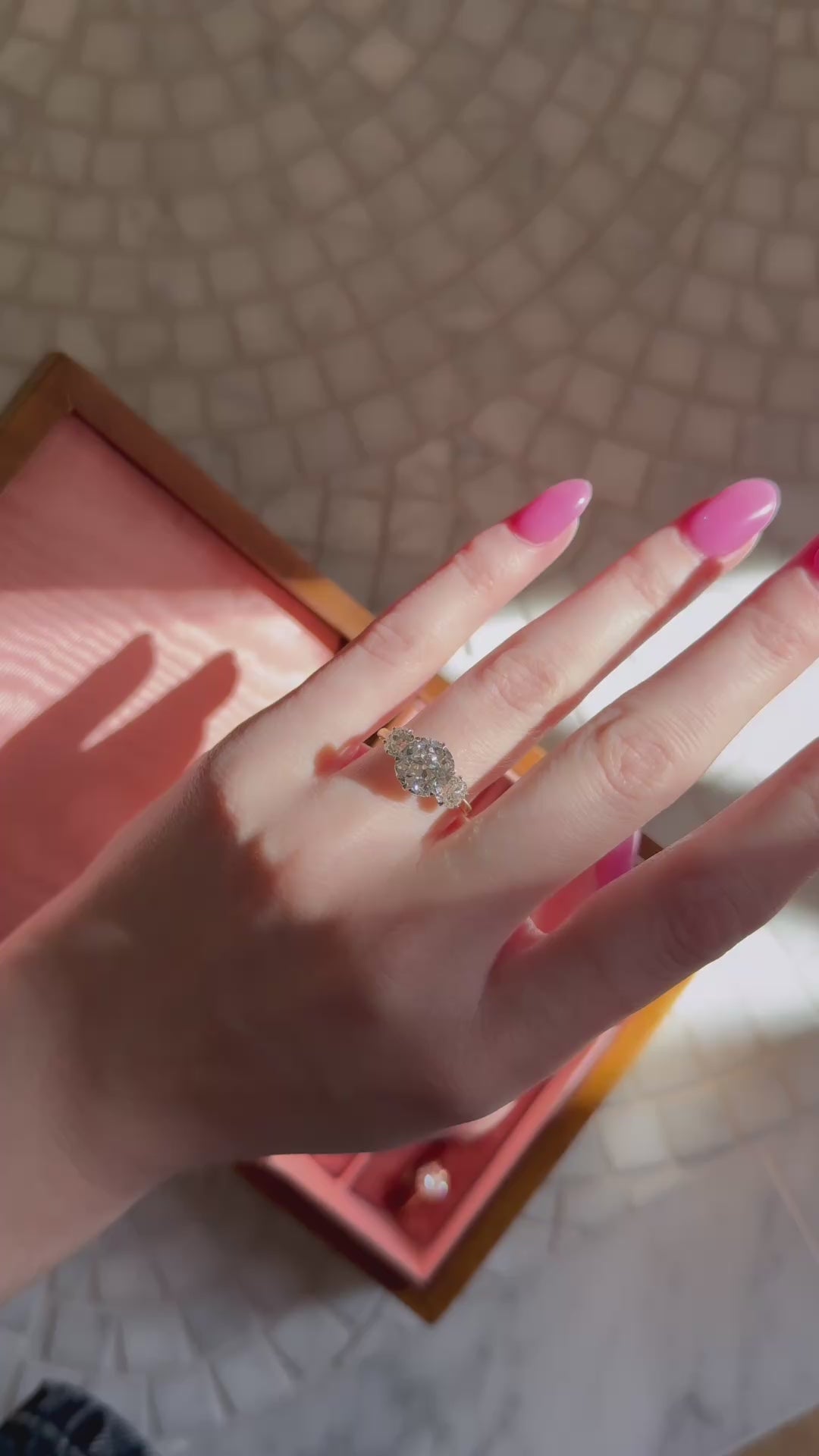  videos and images of vintage Rings-Solitaire Old Mine cut diamond Rings