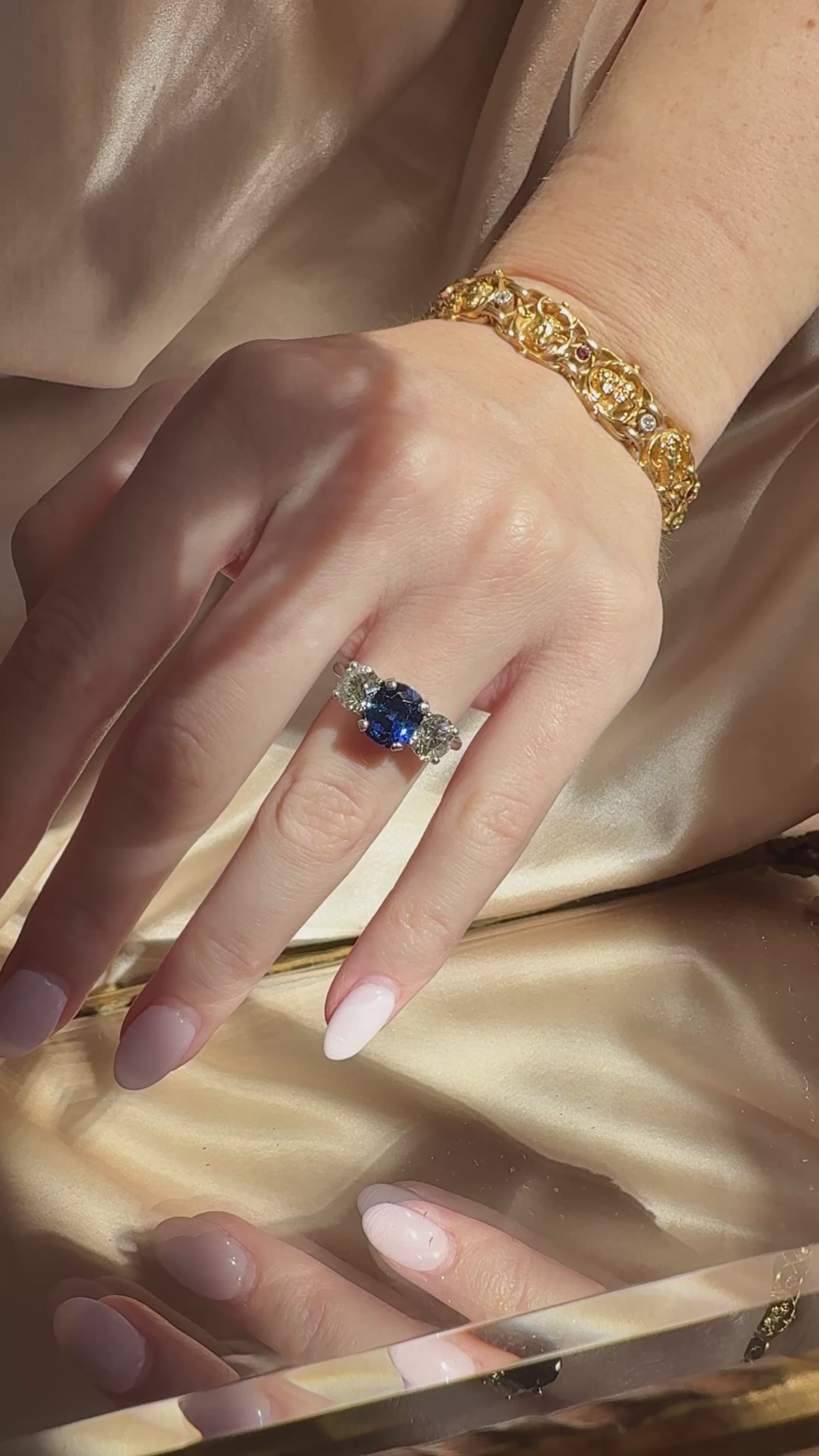 diamond in platinum setting