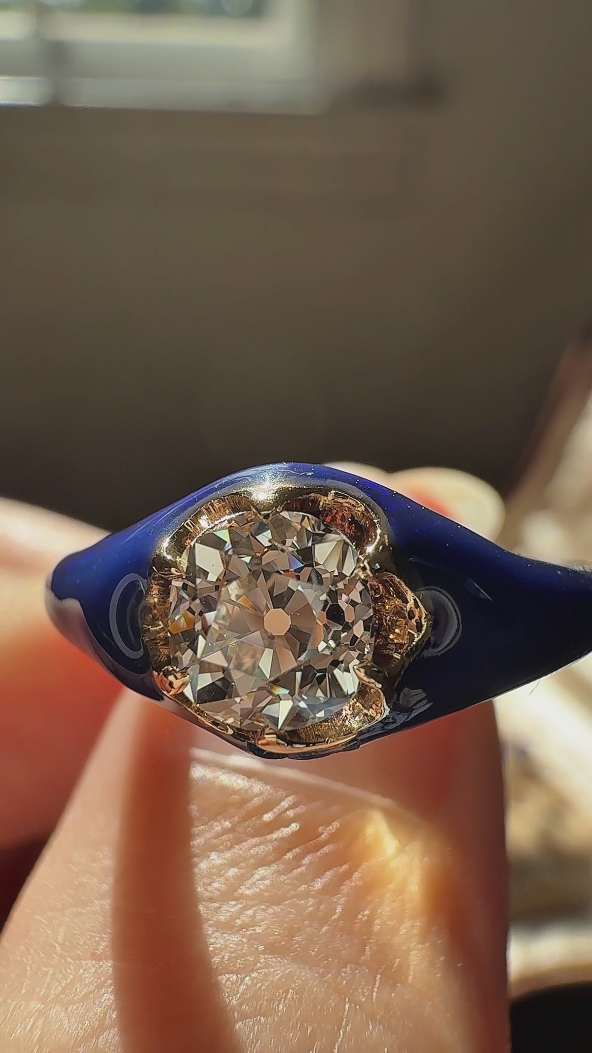 Old Mine cut diamond Engagement Rings