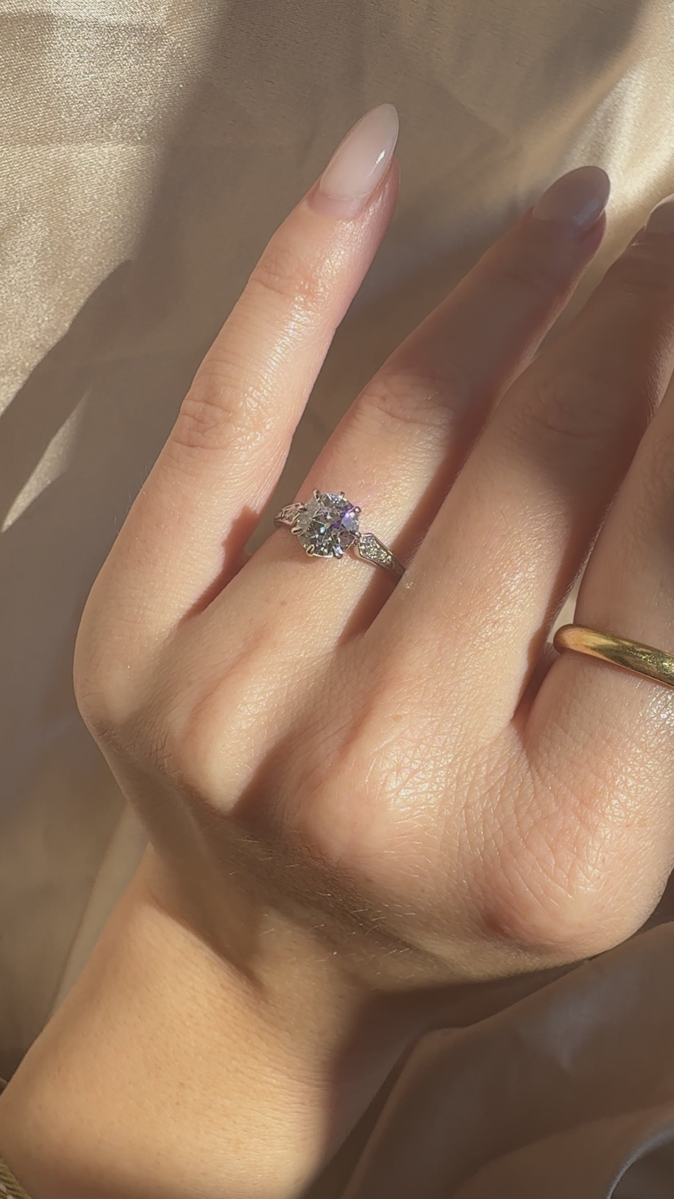 Old European cut diamond Rings