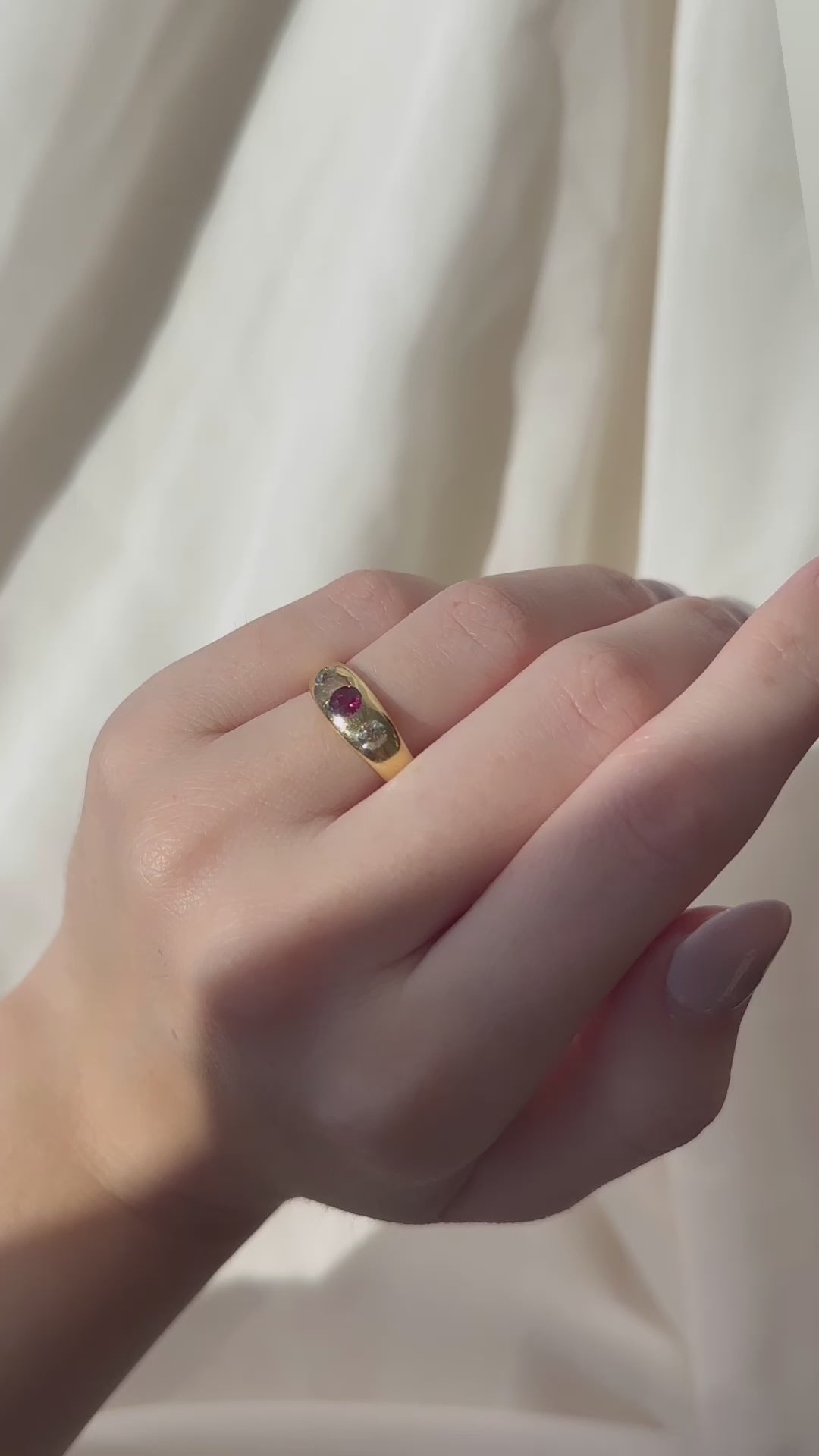 Less than 1  gemstones  vintage engagement ring