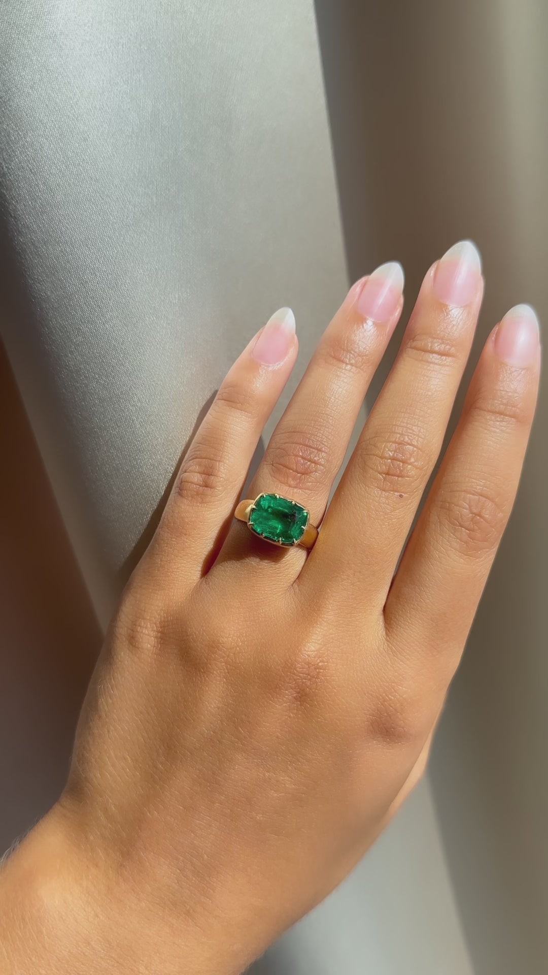 diamond in yellow gold setting