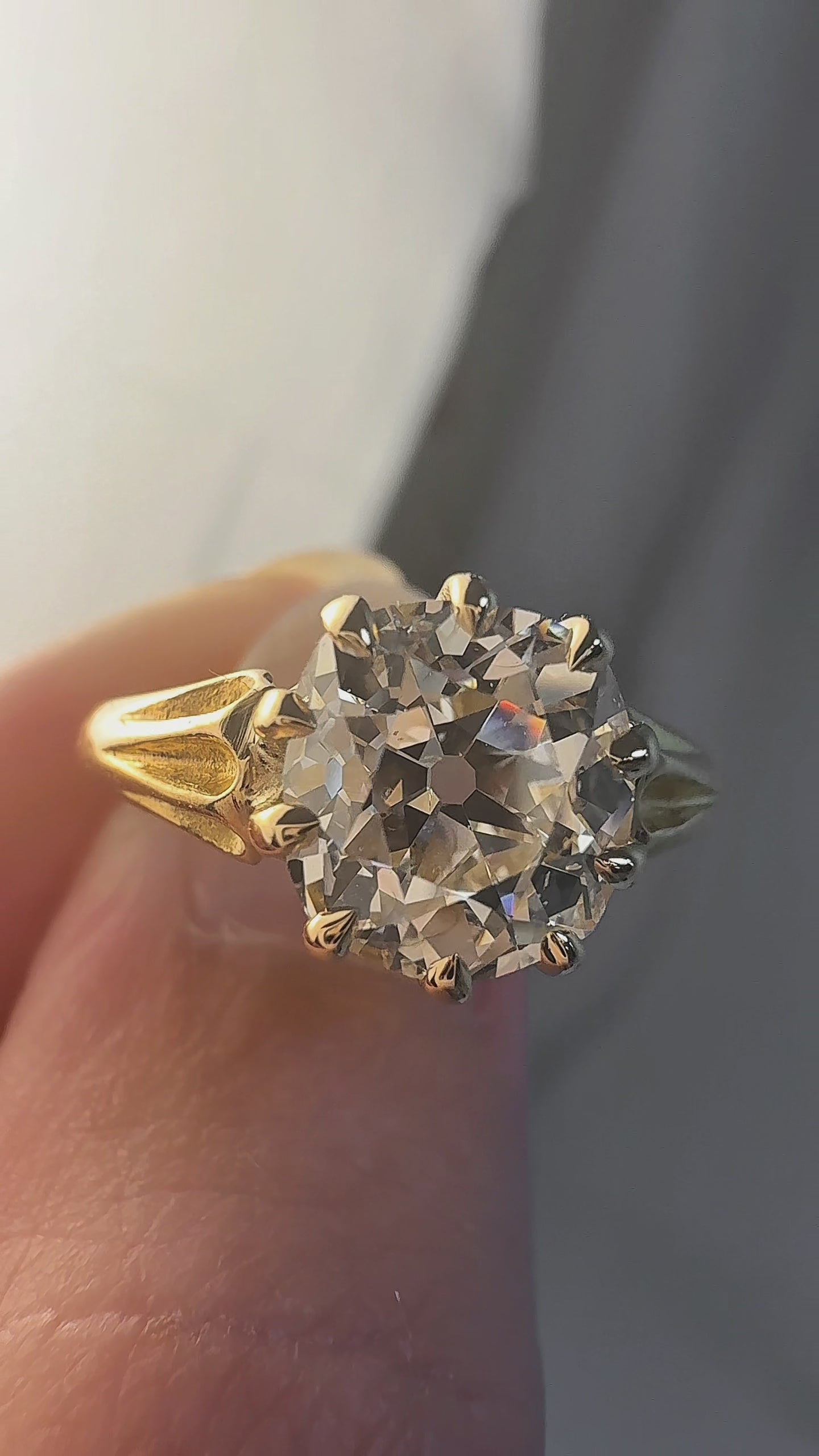 Old Mine cut diamond Engagement Rings