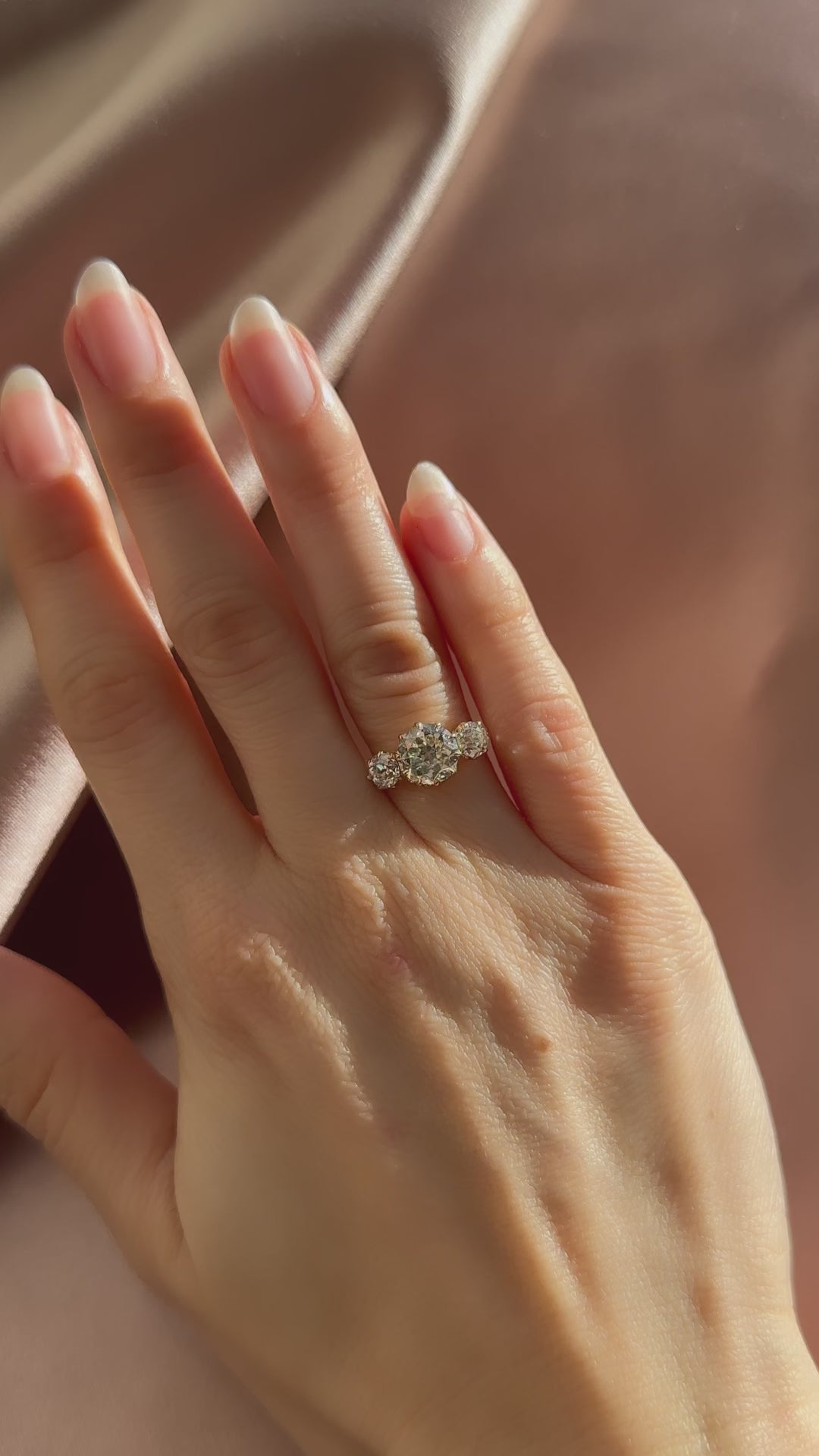 j-k-l color, vs clarity diamond in yellow gold setting