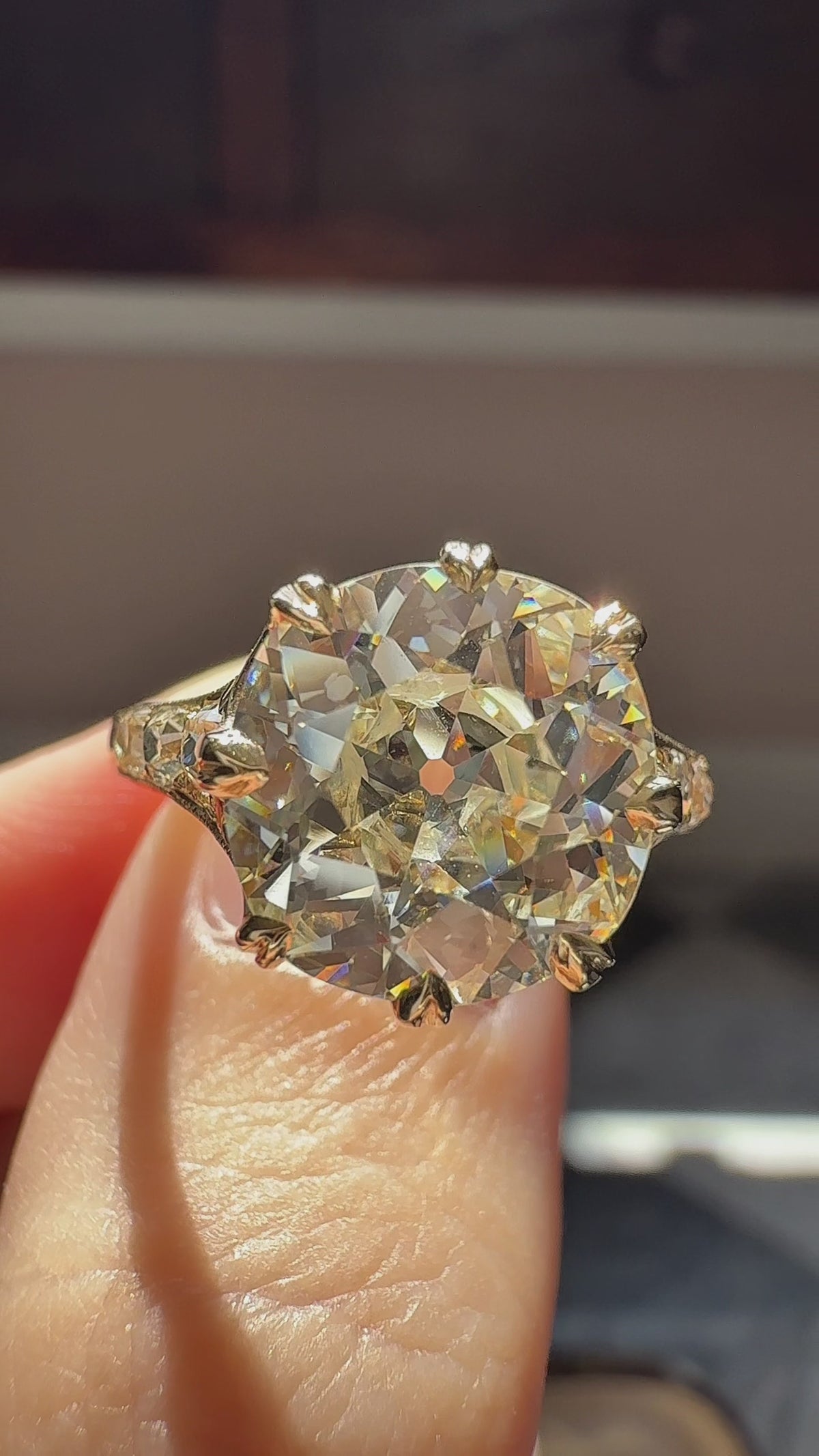 Old Mine cut diamond Engagement Rings