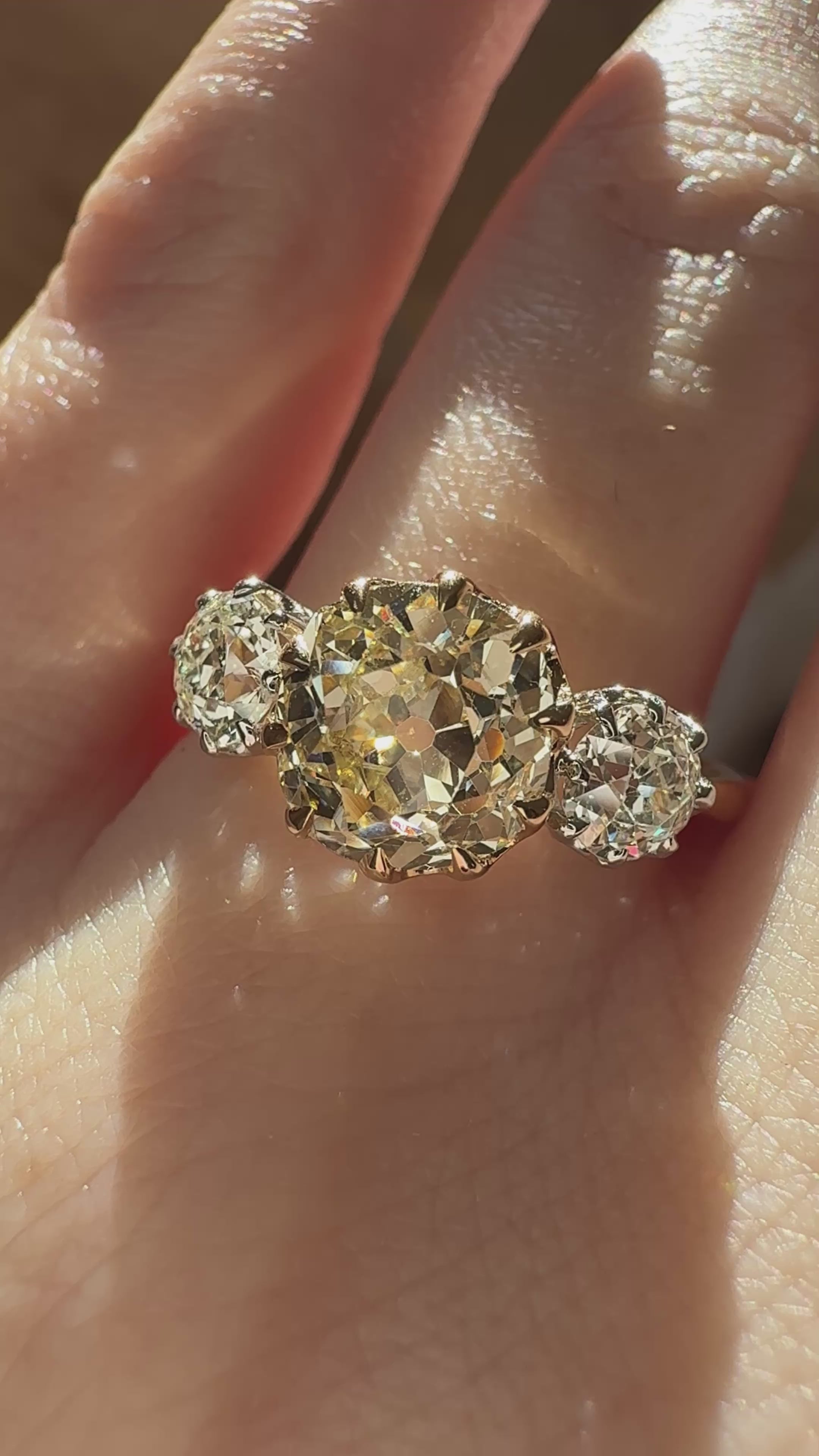 Old Mine cut diamond Rings