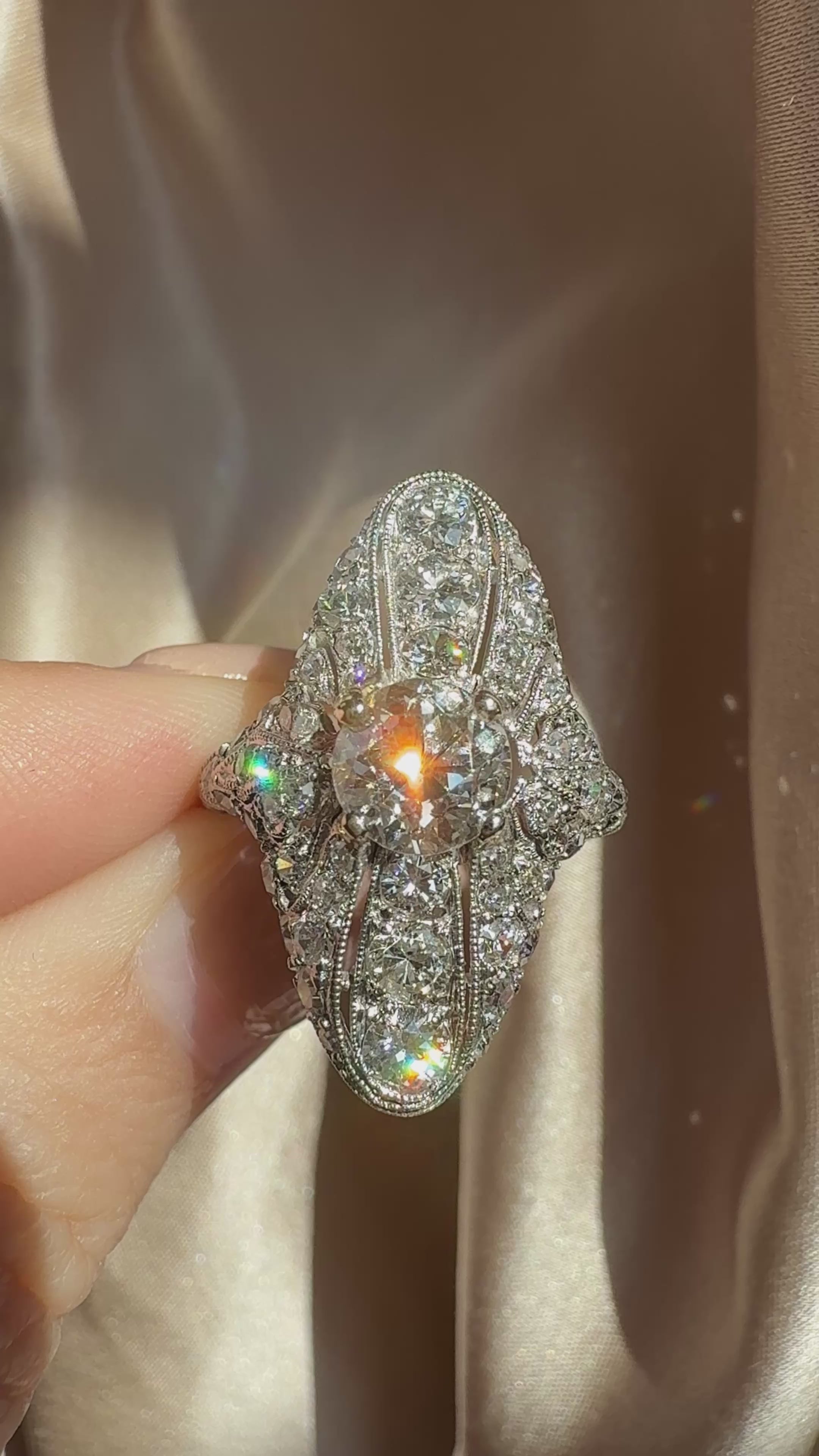 Old European cut diamond Rings