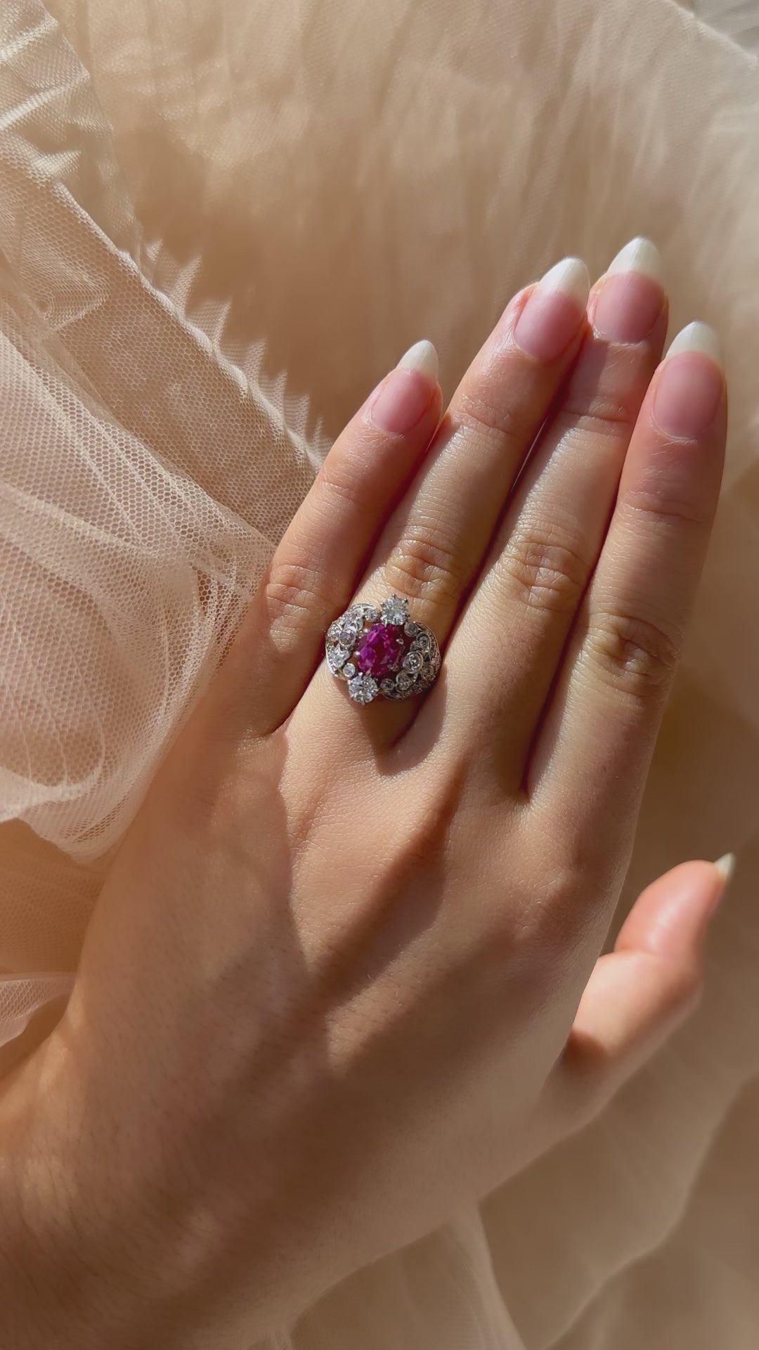 diamond in two-tone setting