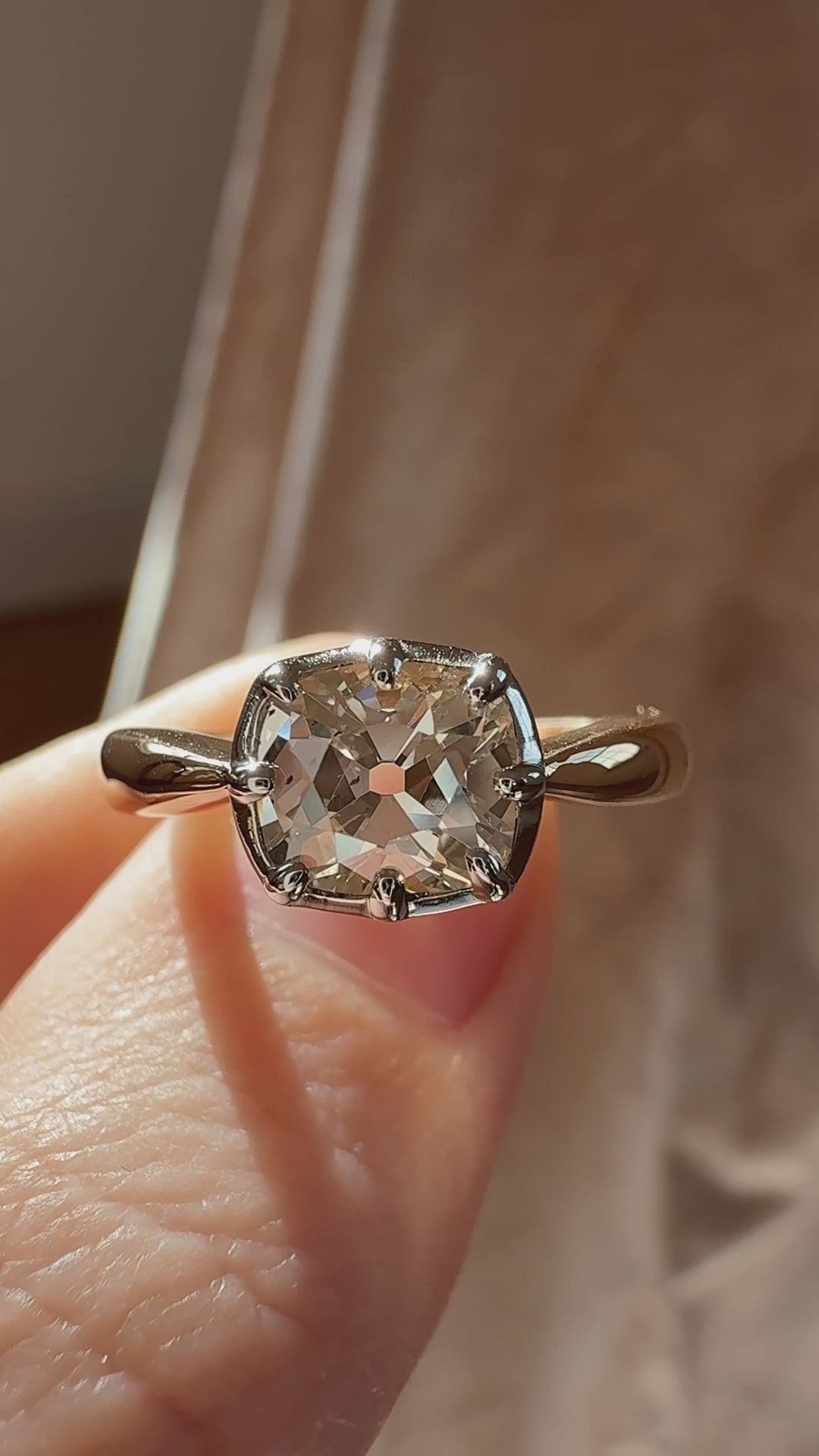 Old Mine cut diamond Rings