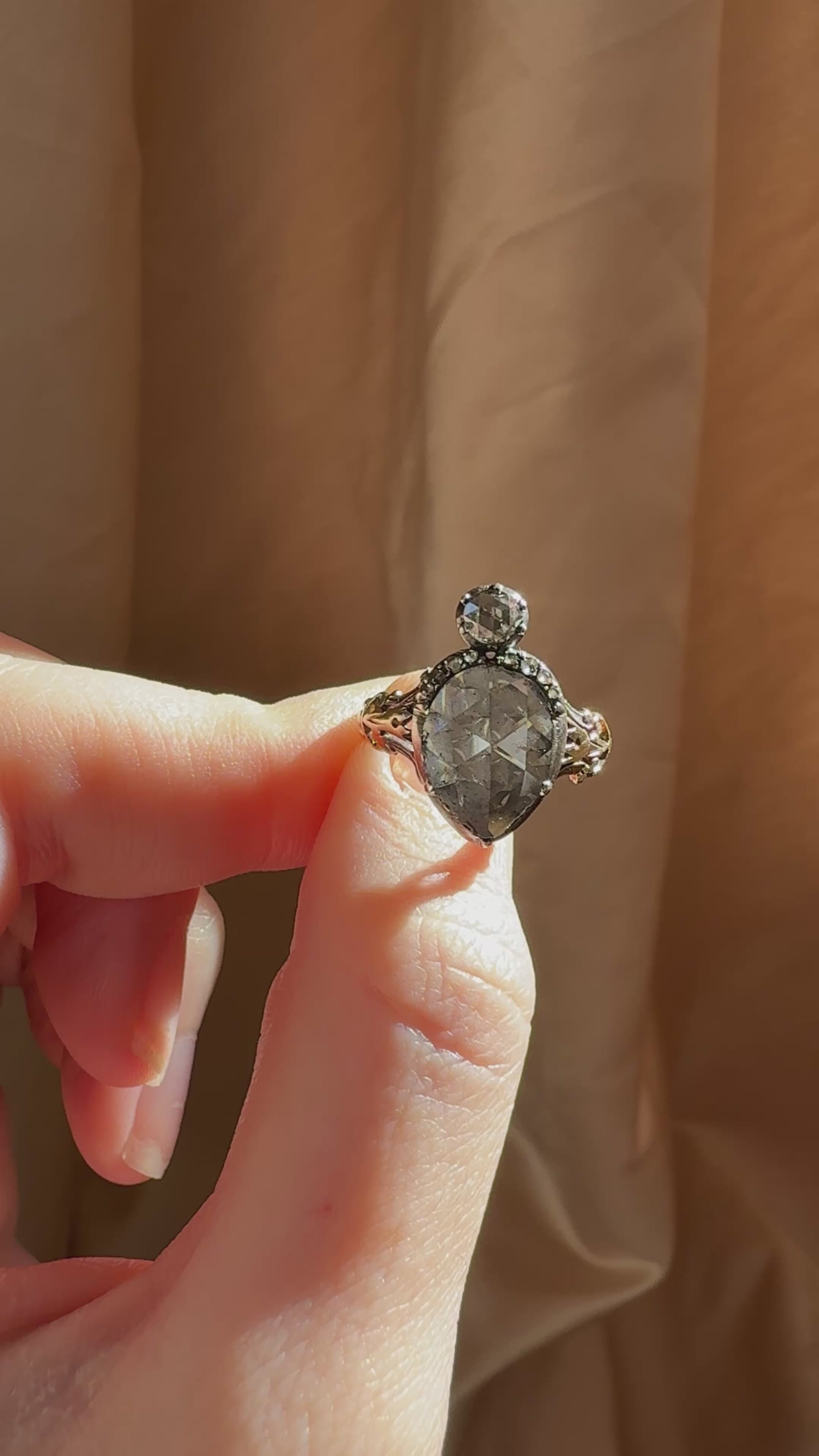  videos and images of vintage Rings-Rose cut diamond Rings