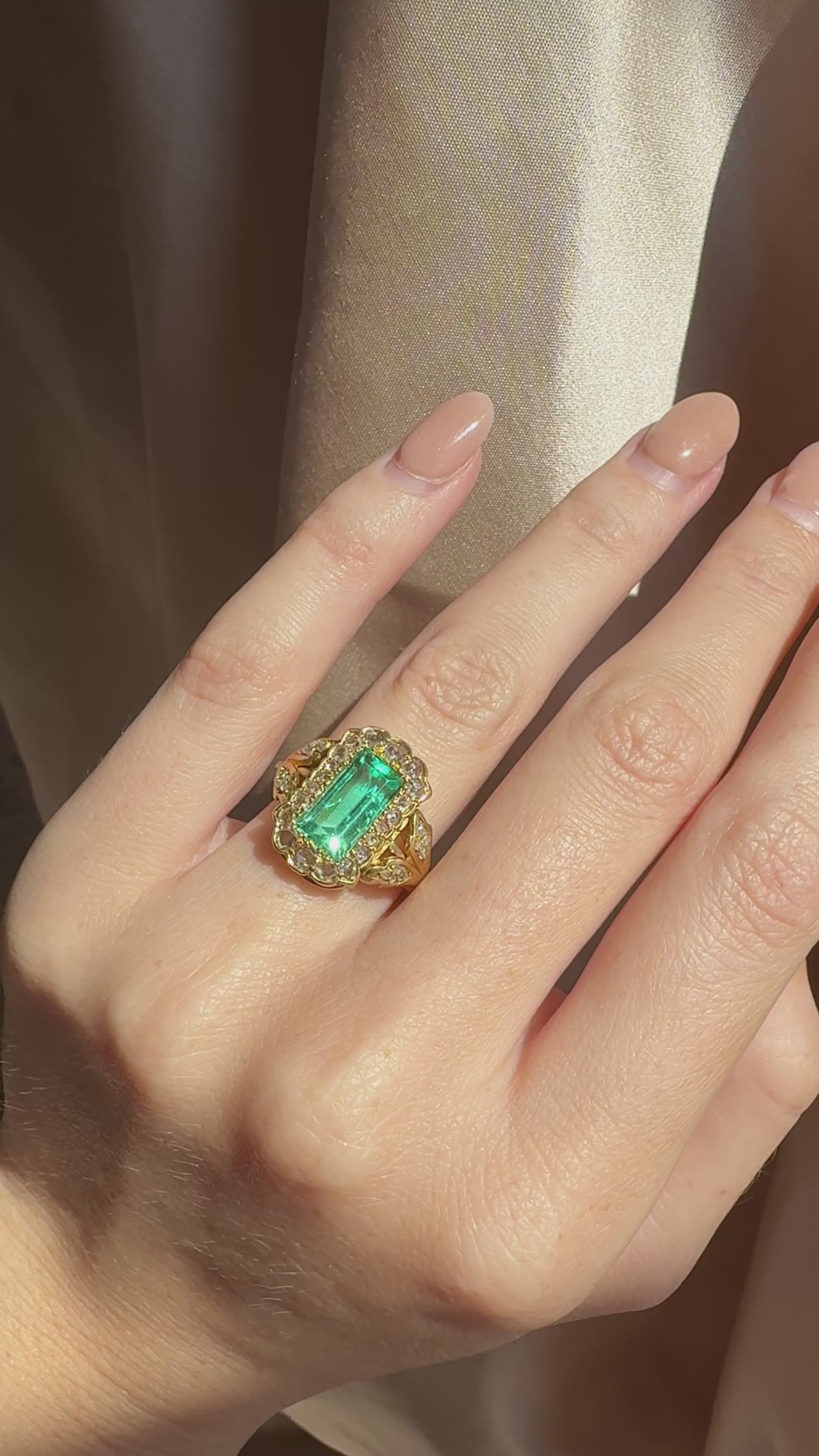 Halo Step  cut Rings