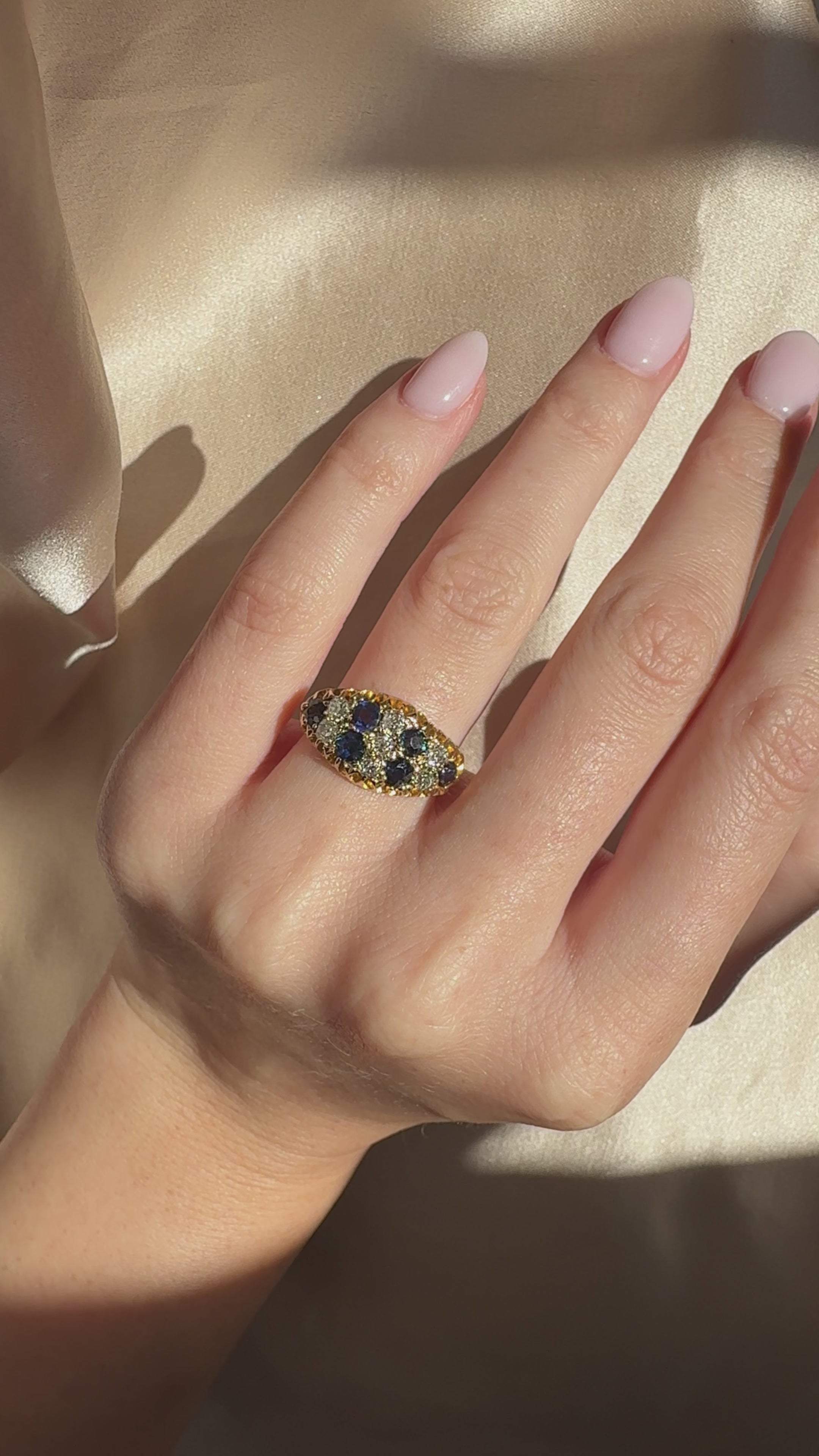 Solitaire Old Mine cut diamond Rings