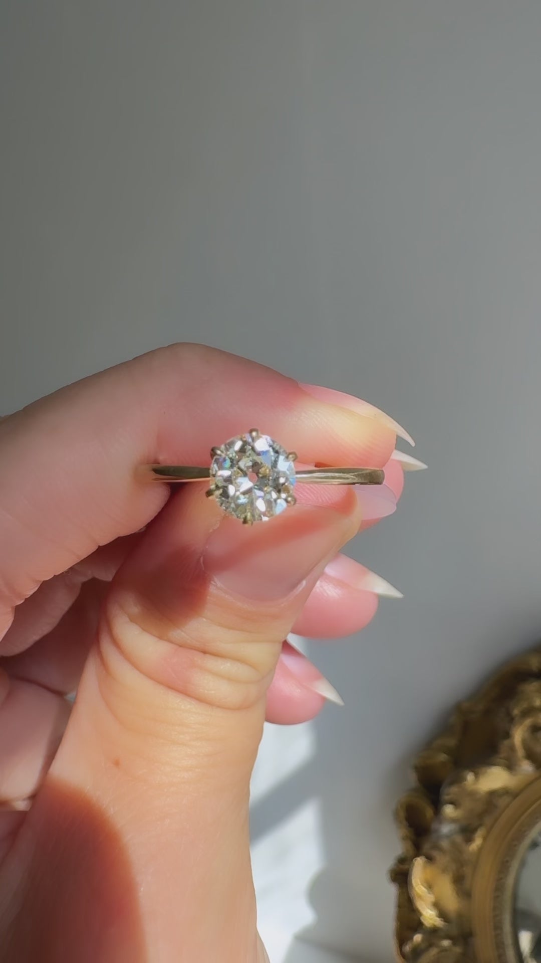 Old European cut diamond Rings