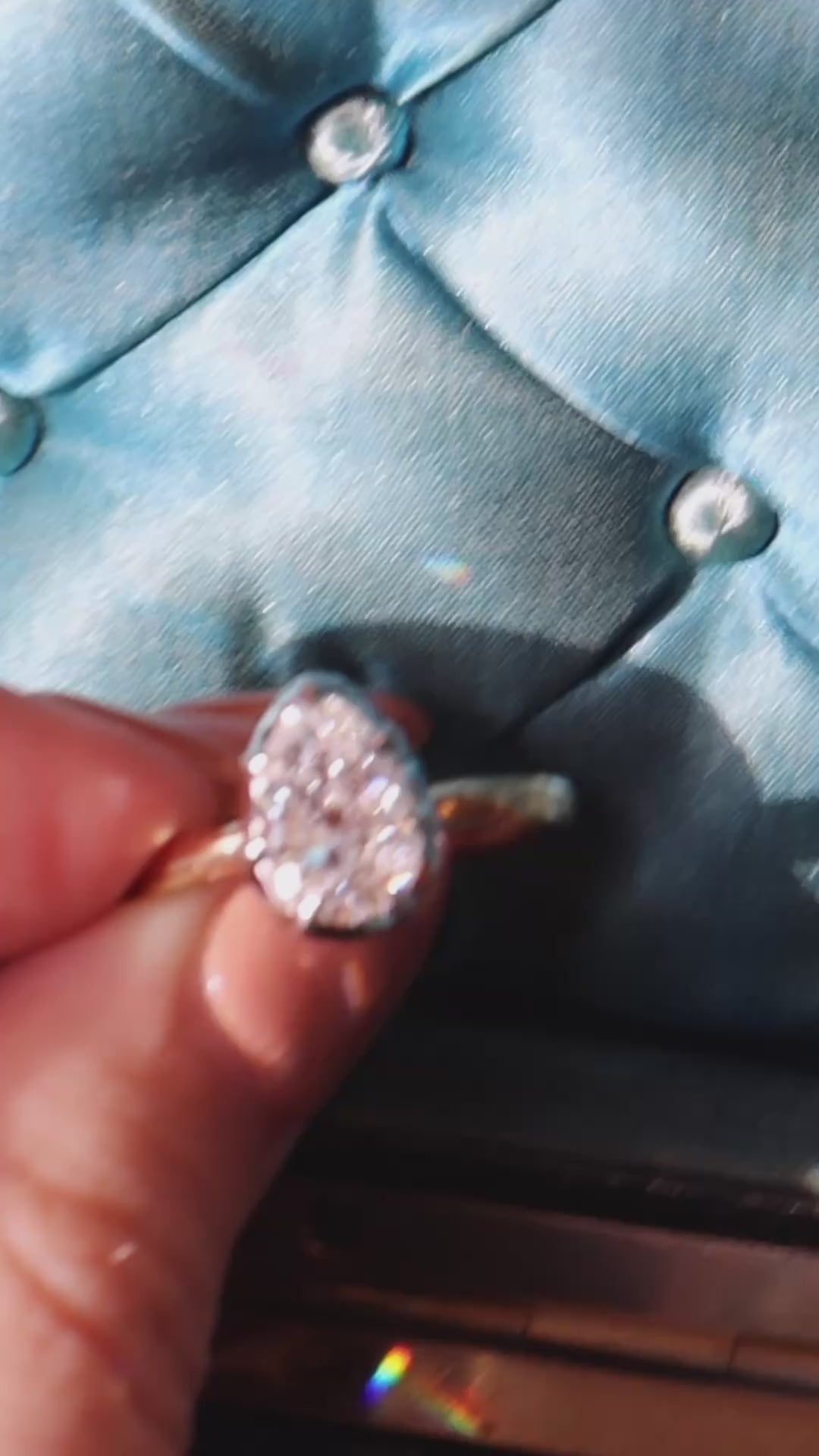 Solitaire Pear cut diamond Rings