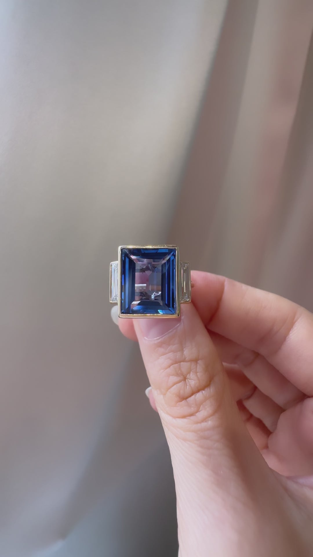 diamond in yellow gold setting