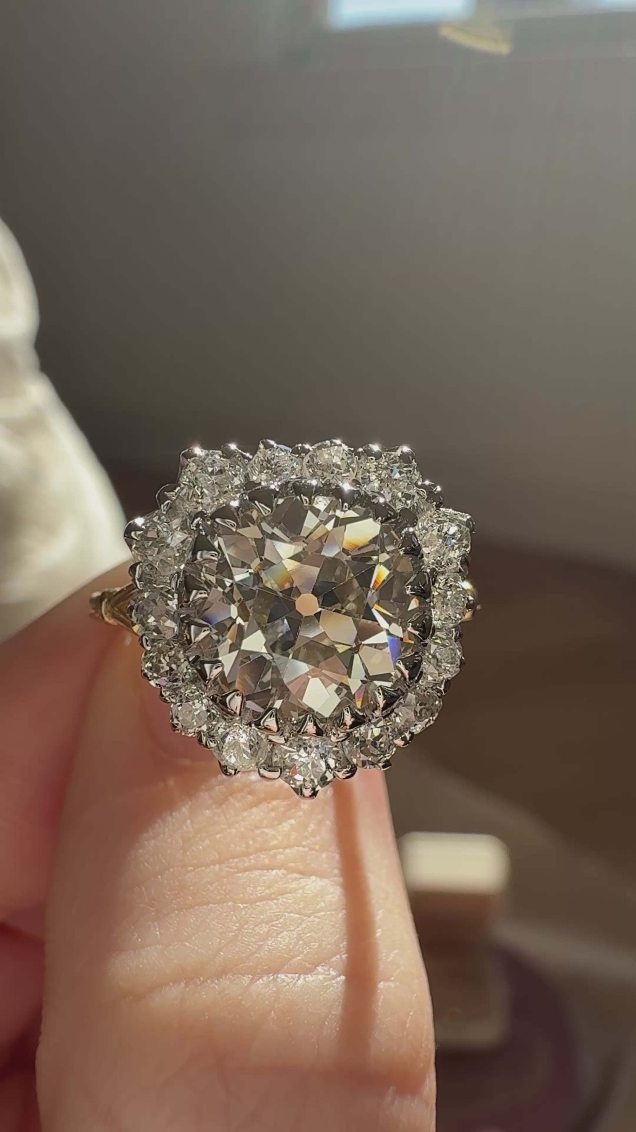 Old European cut diamond Rings