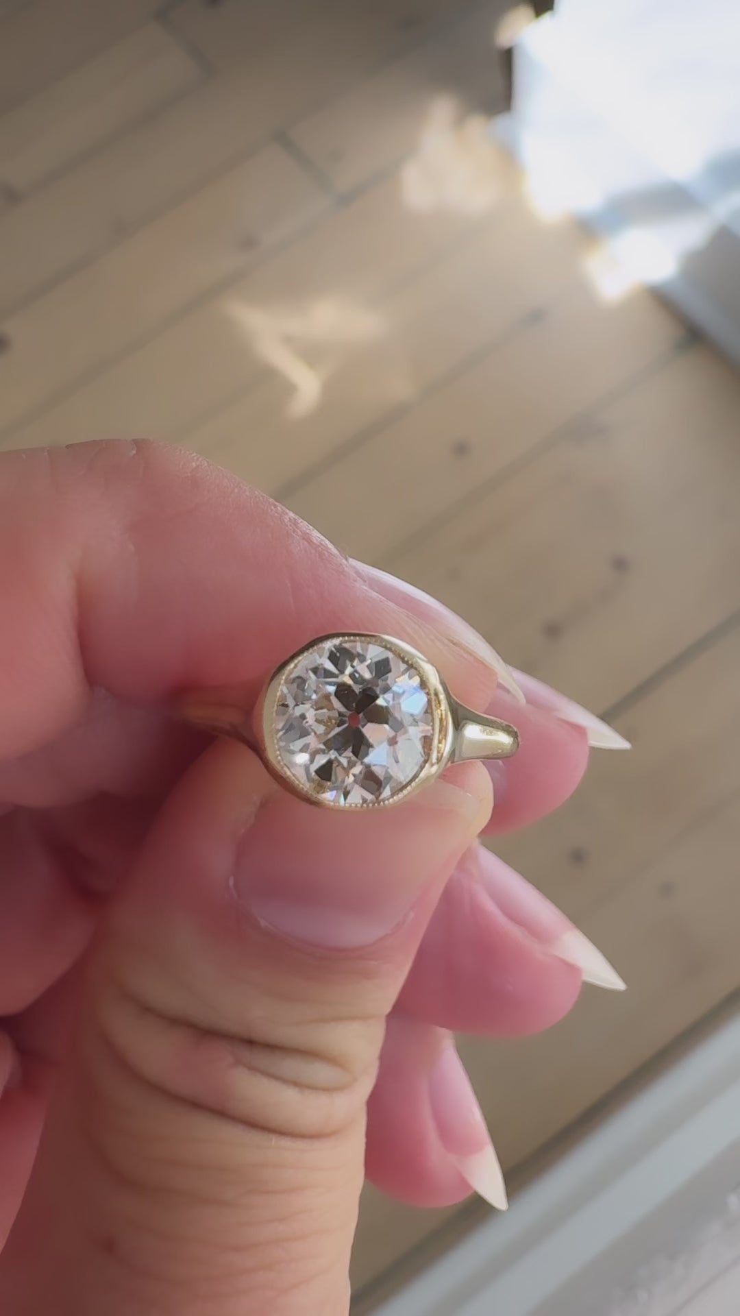 Old European cut diamond Rings